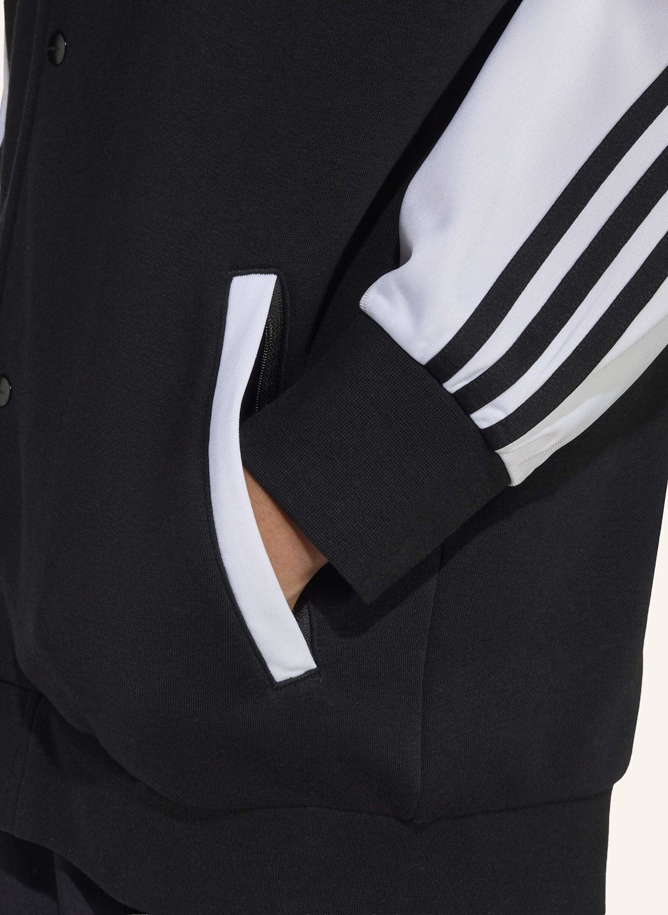 adidas Originals SST LOOSE JACKE: SCHWARZ/ WEISS