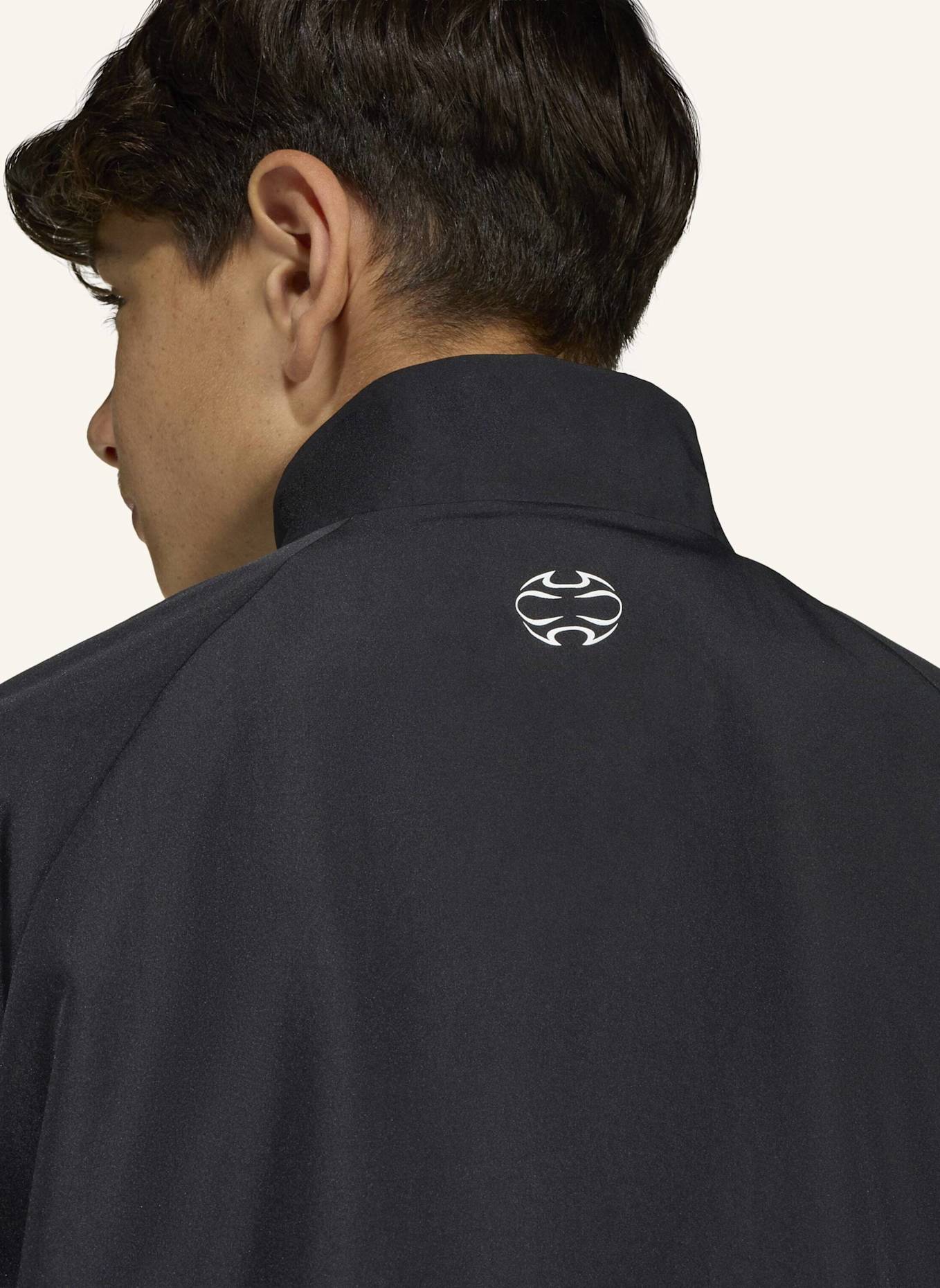 adidas Originals TEAMGEIST LOOSE TRAININGSJACKE: SCHWARZ/ WEISS