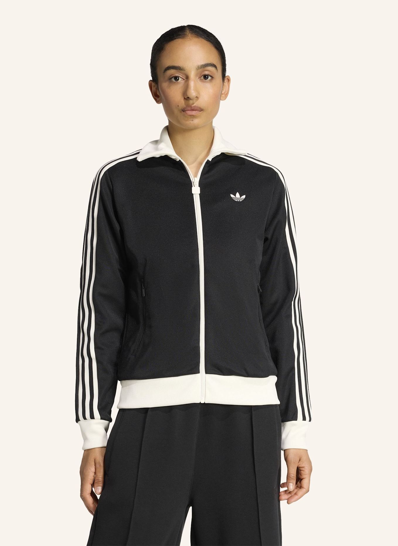 adidas Originals Trainingsjacke CLASSIC TRACK TOP: SCHWARZ/ WEISS