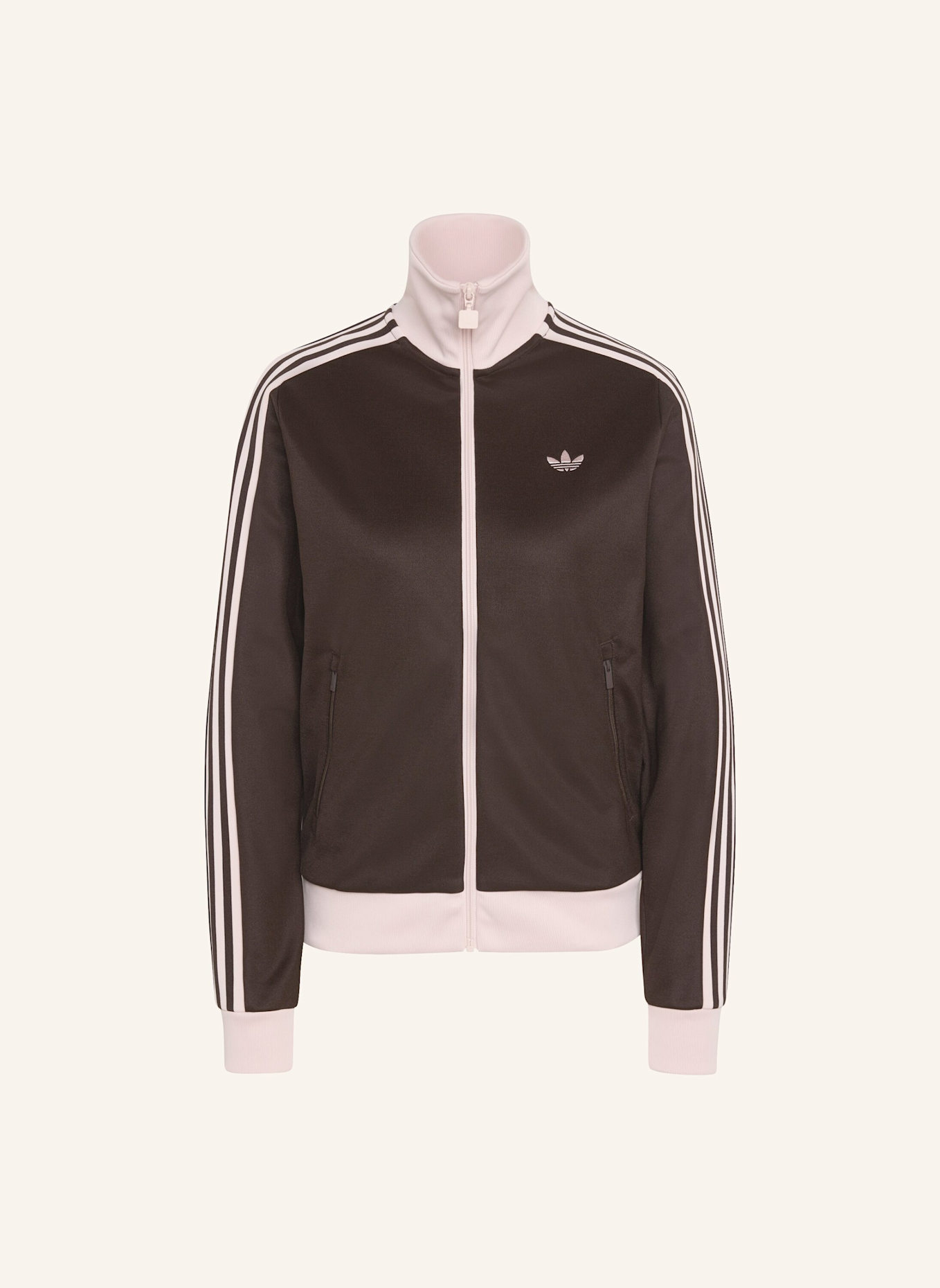 adidas Originals Trainingsjacke CLASSIC TRACK TOP: BRAUN/ ROSA