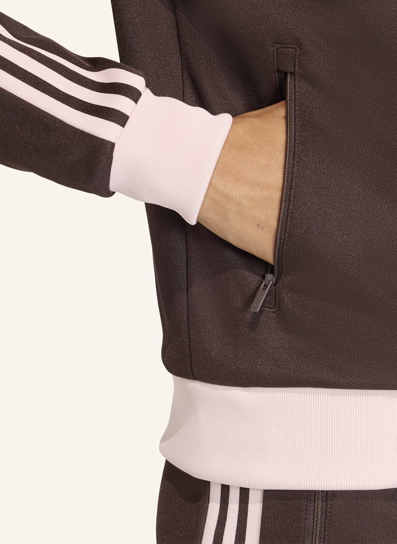 adidas Originals Trainingsjacke CLASSIC TRACK TOP: BRAUN/ ROSA