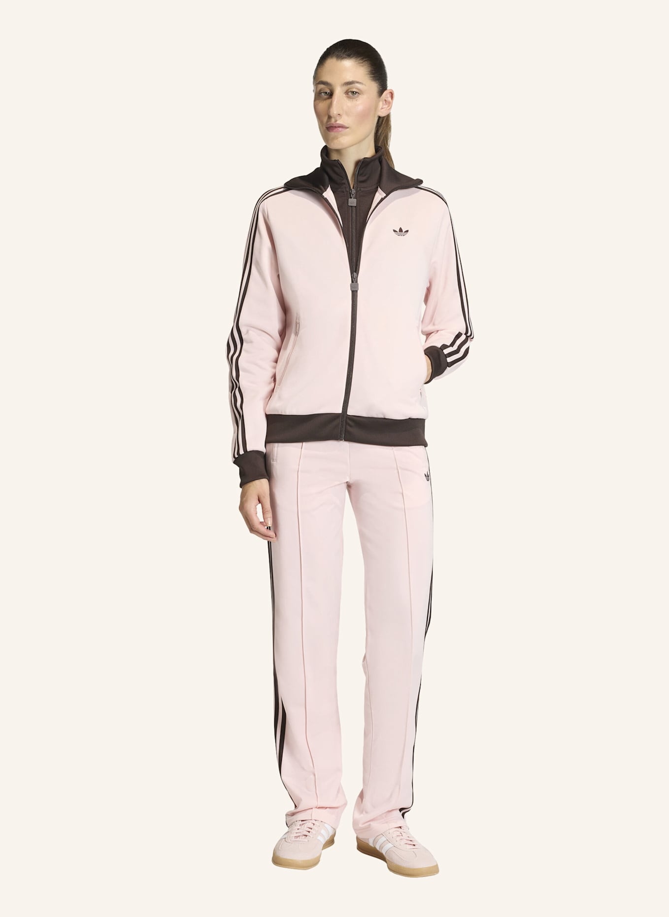 adidas Originals Trainingsjacke CLASSIC TRACK TOP: ROSA/ BRAUN