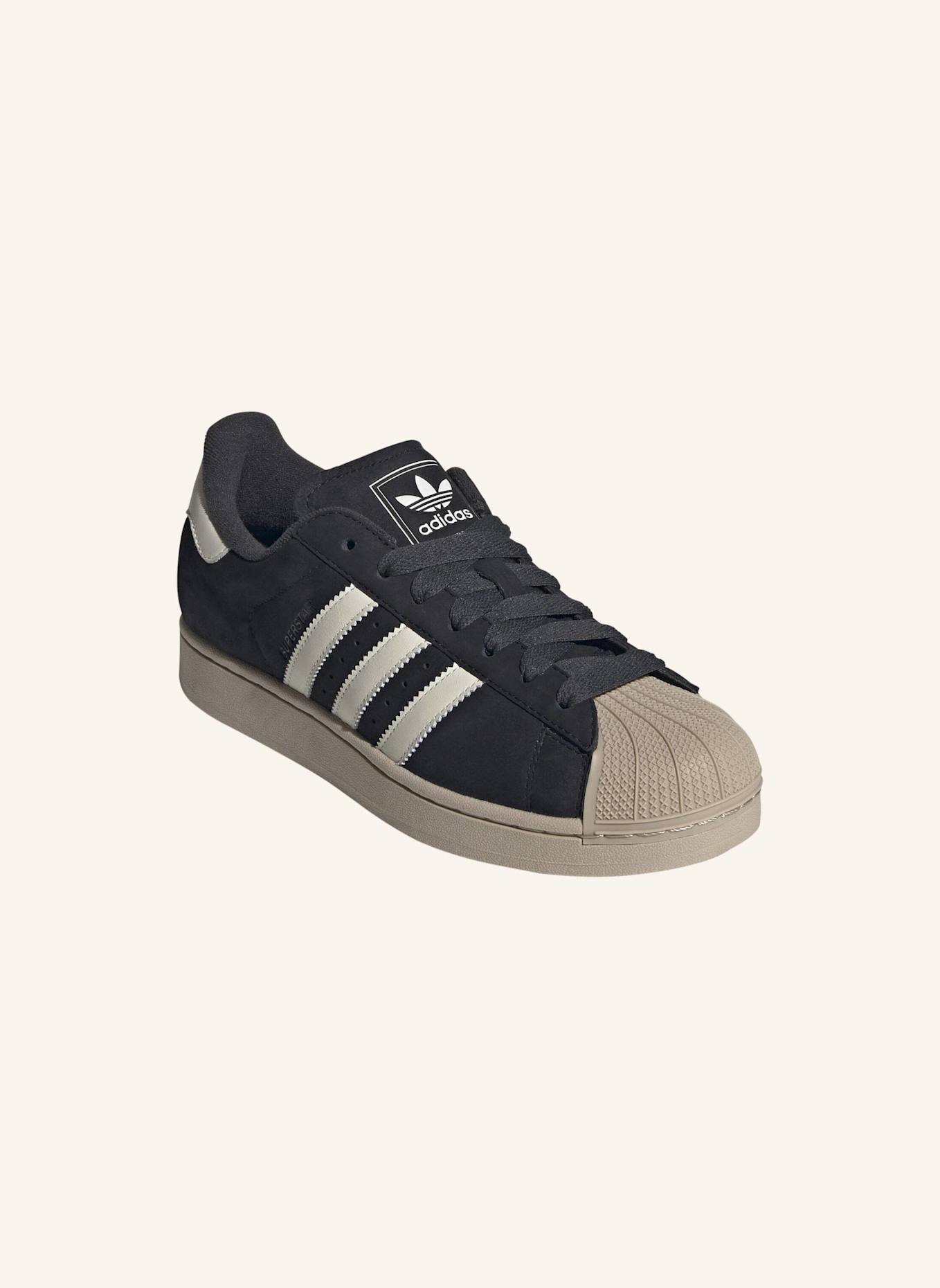 adidas Originals SUPERSTAR II SCHUH: SCHWARZ/ WEISS/ BEIGE