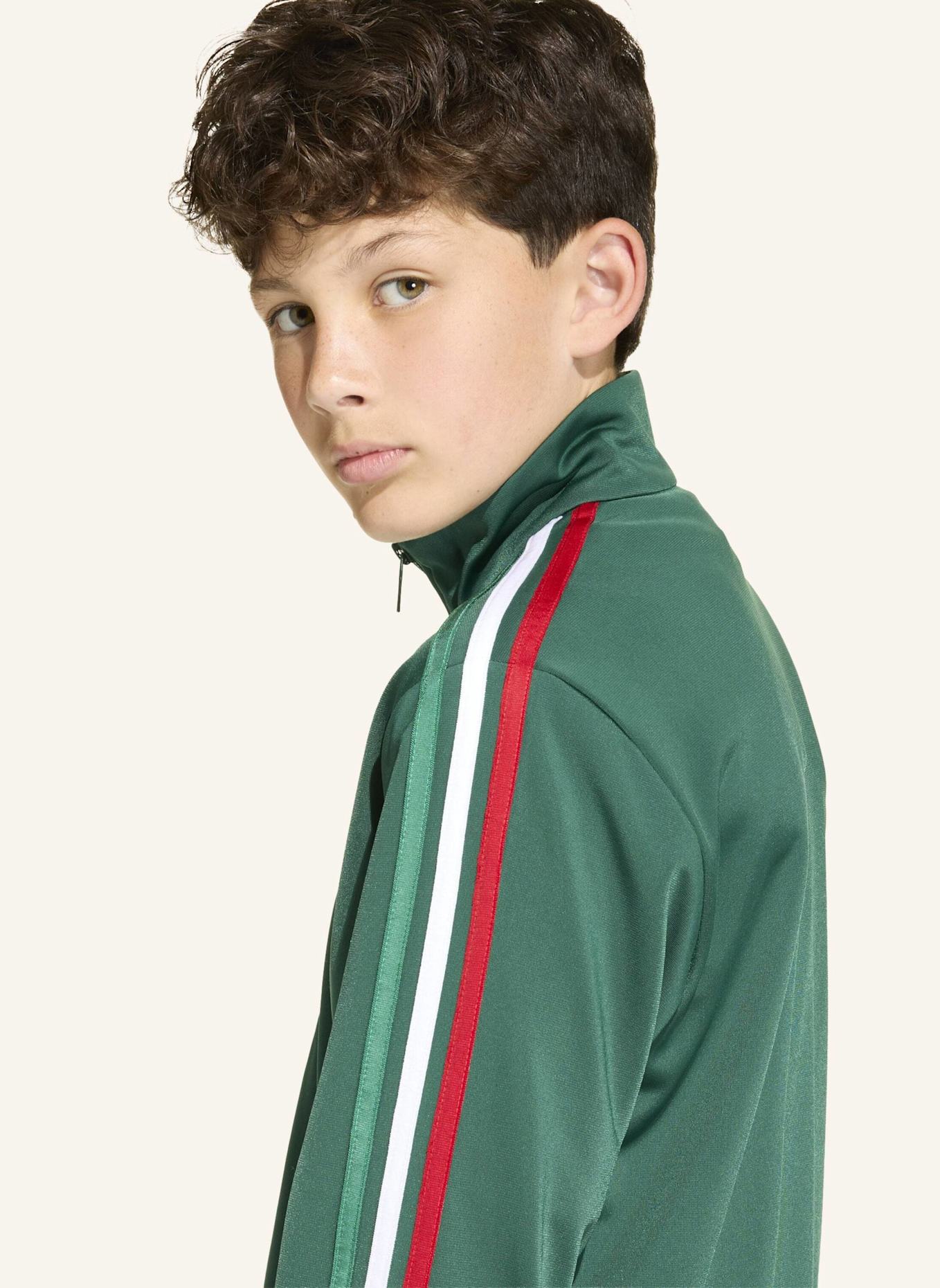 adidas Originals FIREBIRD LOOSE TRAININGSJACKE: GRÜN/ GOLD