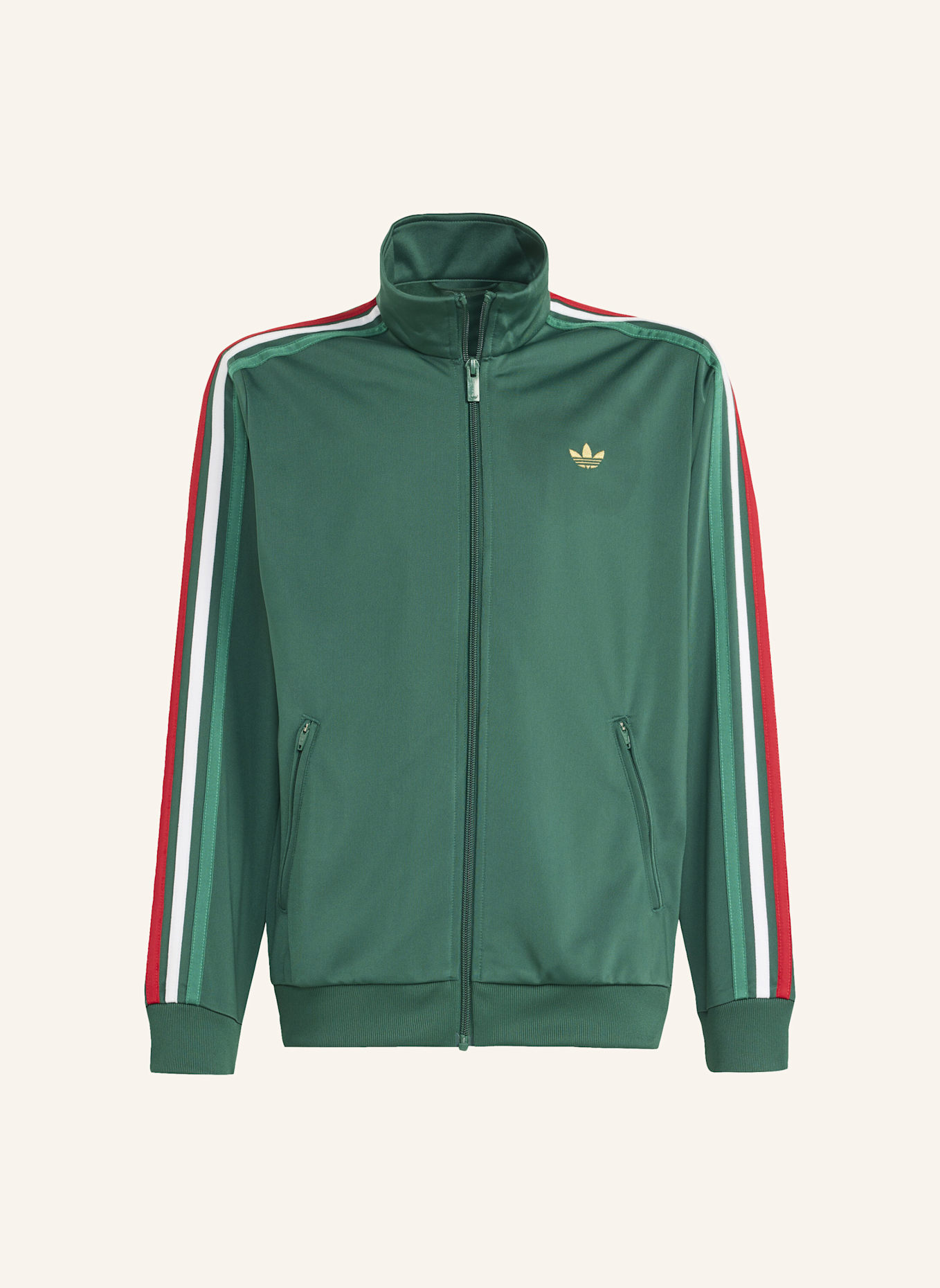 adidas Originals FIREBIRD LOOSE TRAININGSJACKE: GRÜN/ GOLD