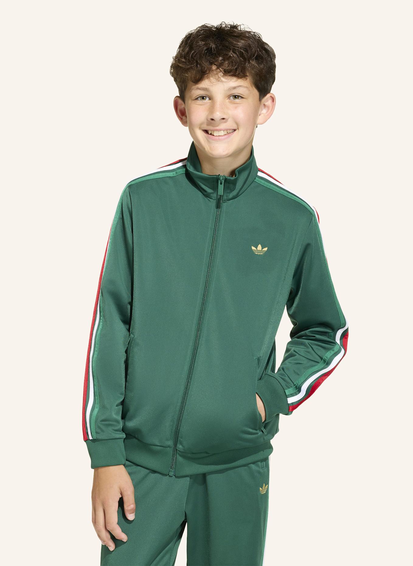 adidas Originals FIREBIRD LOOSE TRAININGSJACKE: GRÜN/ GOLD