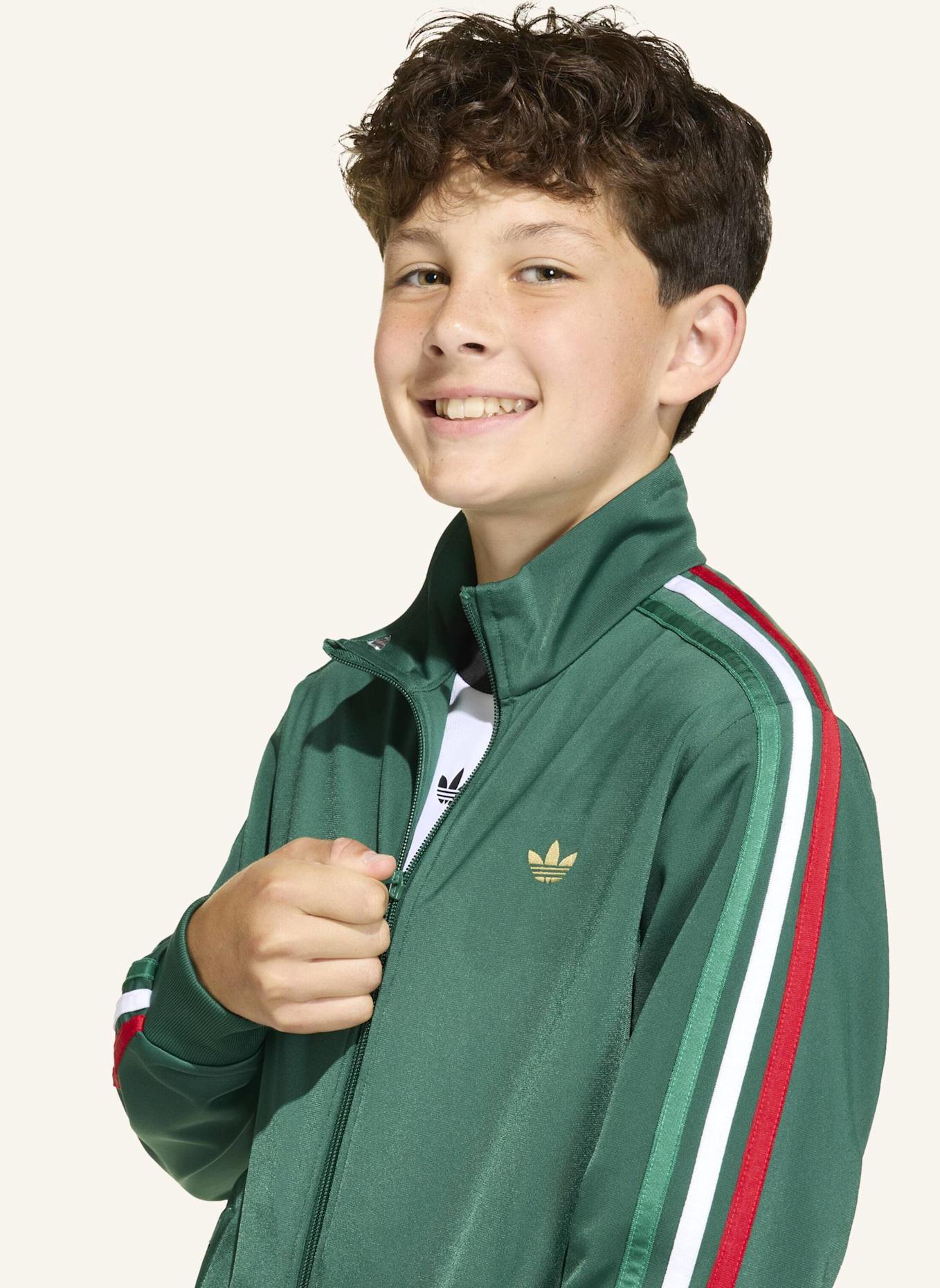 adidas Originals FIREBIRD LOOSE TRAININGSJACKE: GRÜN/ GOLD