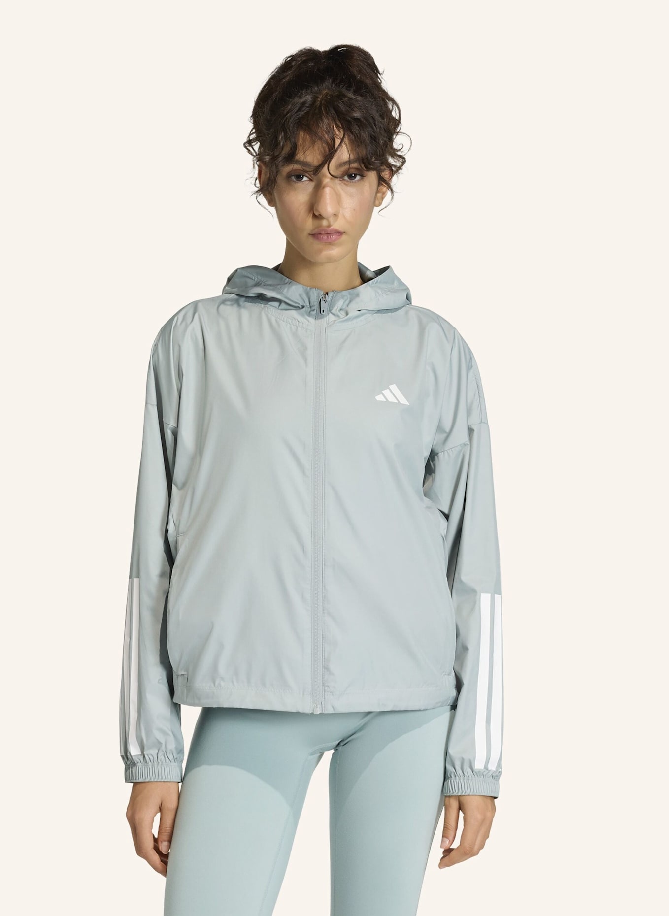 adidas HYPERGLAM 3-STREIFEN WINDBREAKER: GRÜN