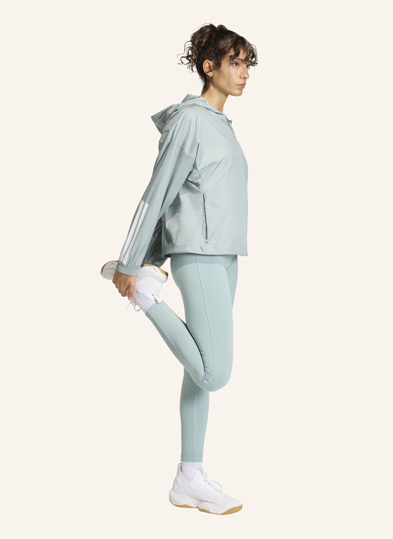 adidas HYPERGLAM 3-STREIFEN WINDBREAKER: GRÜN