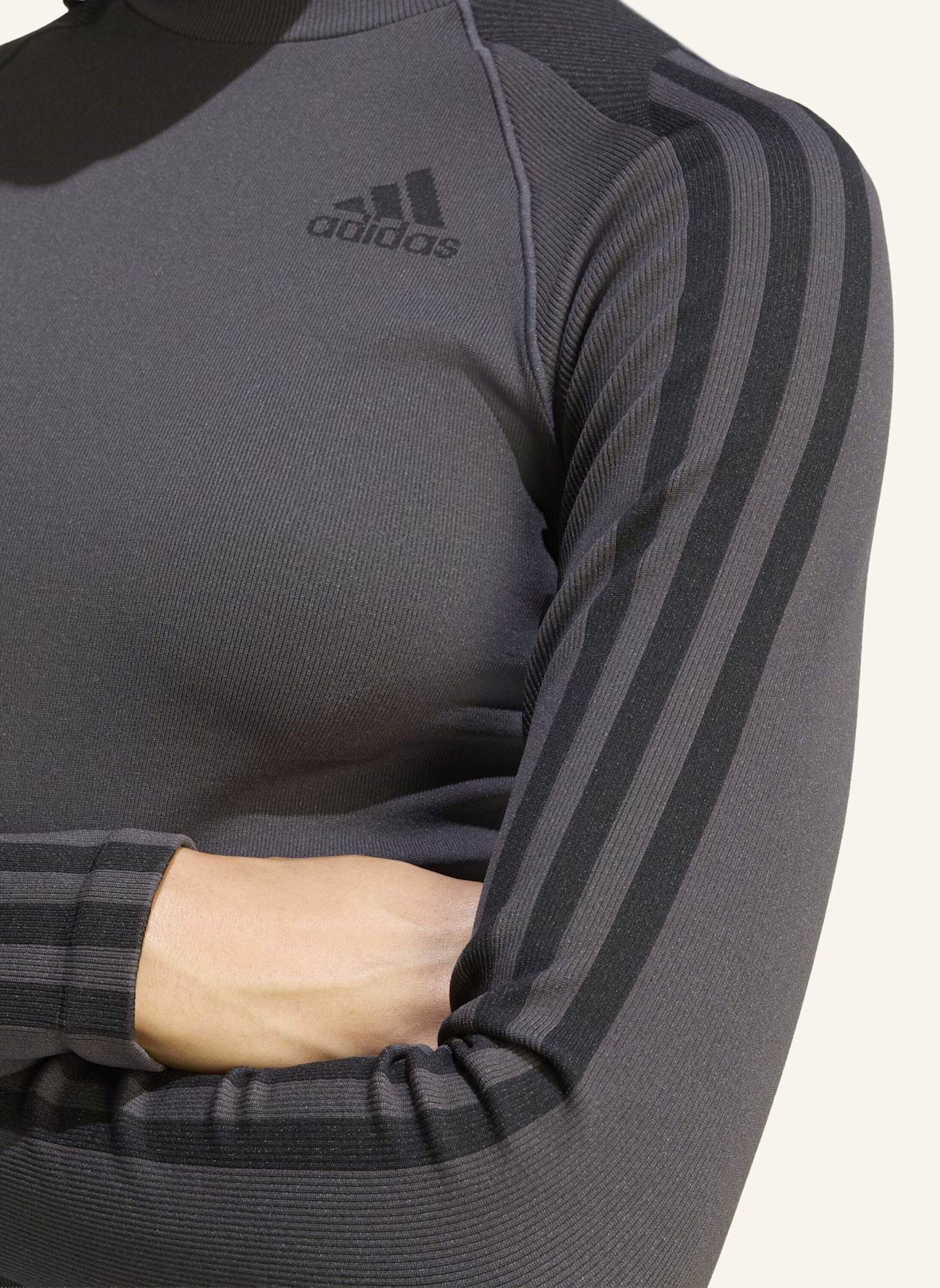 adidas Originals LANGÄRMELIGES SHIRT: SCHWARZ/ GRAU