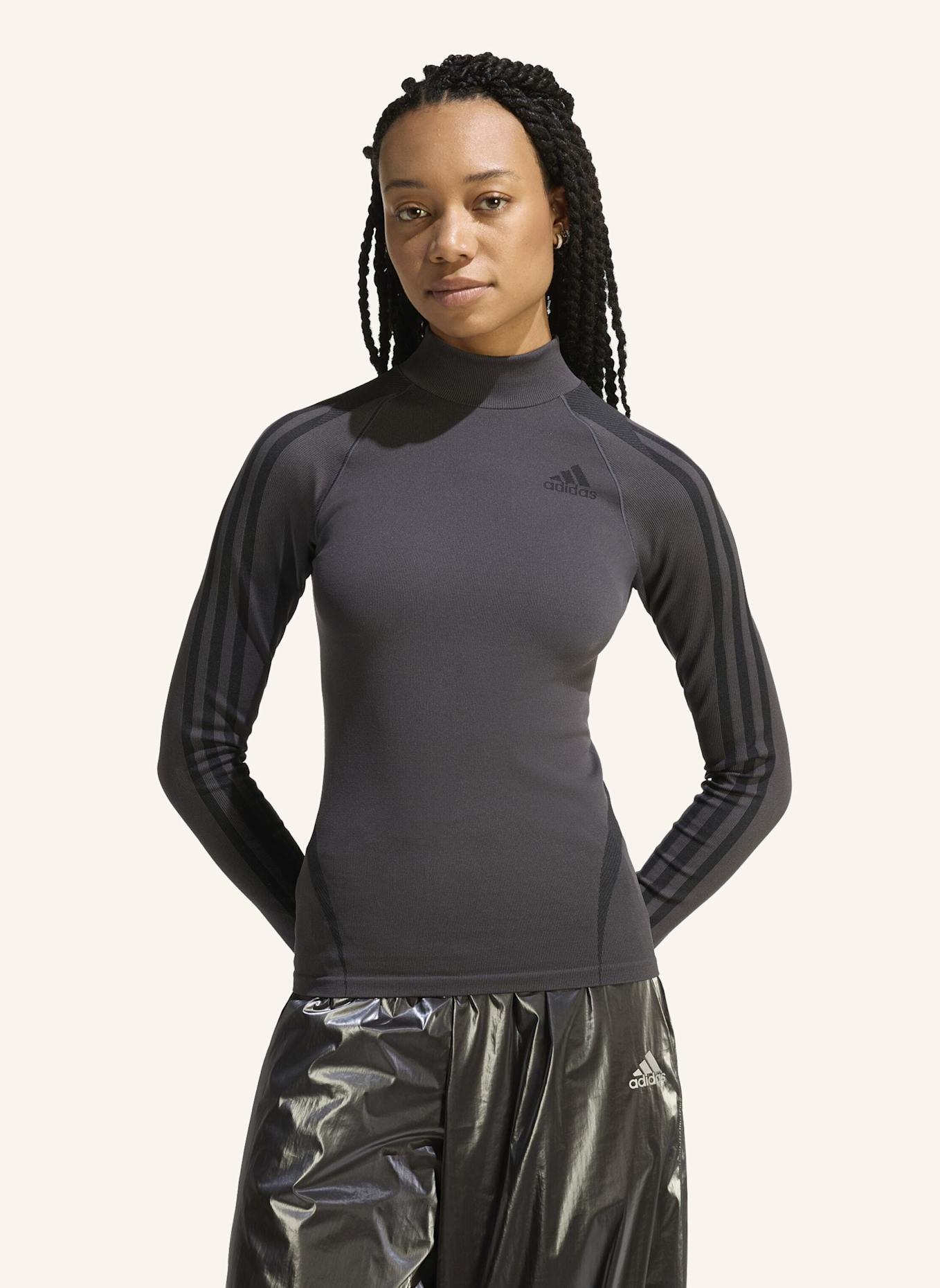 adidas Originals LANGÄRMELIGES SHIRT: SCHWARZ/ GRAU