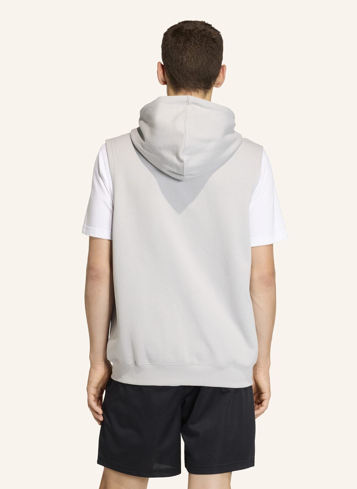 adidas Originals TREFOIL ESSENTIALS HOODIE OHNE ÄRMEL: GRAU