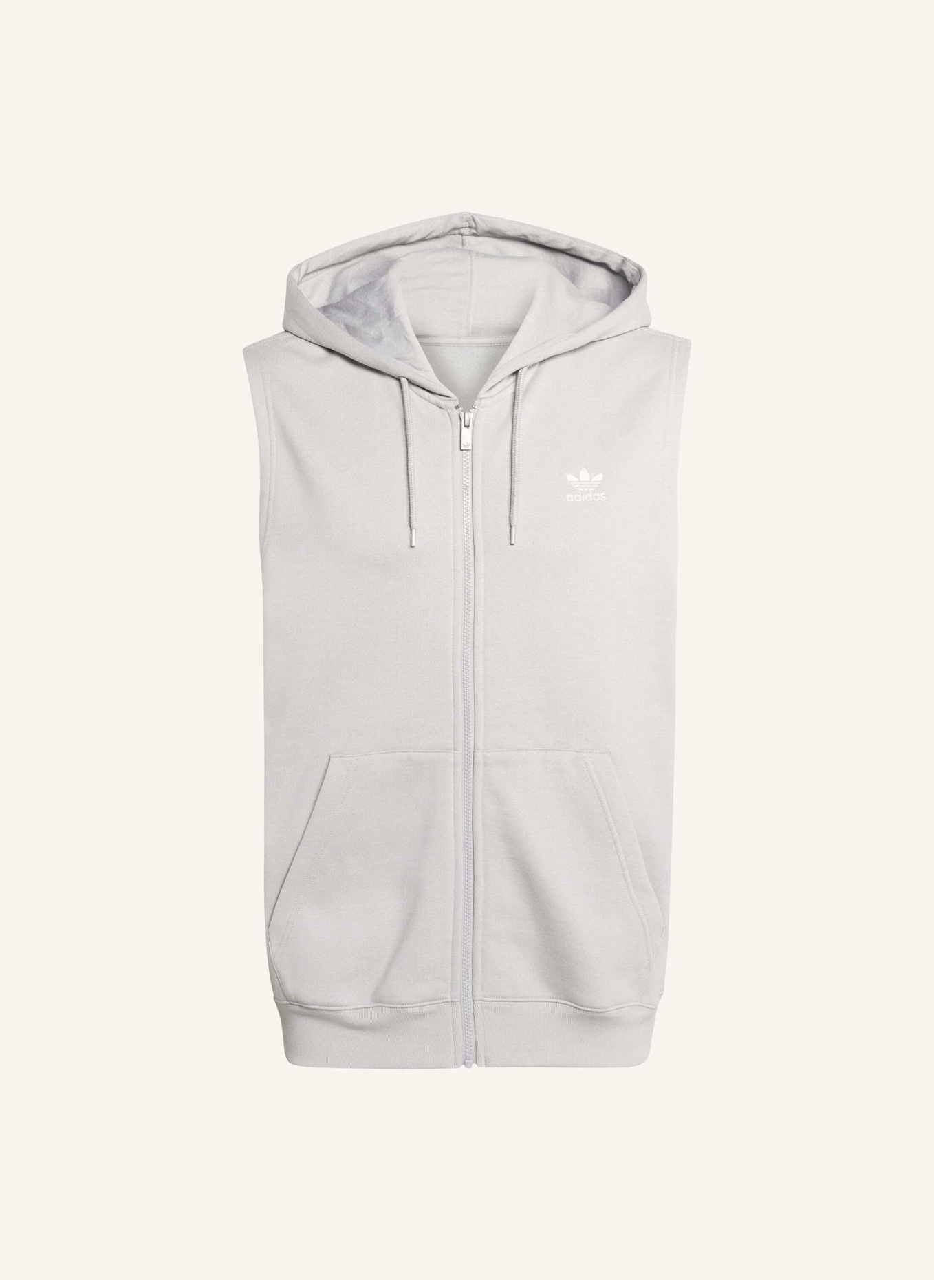 adidas Originals TREFOIL ESSENTIALS HOODIE OHNE ÄRMEL: GRAU