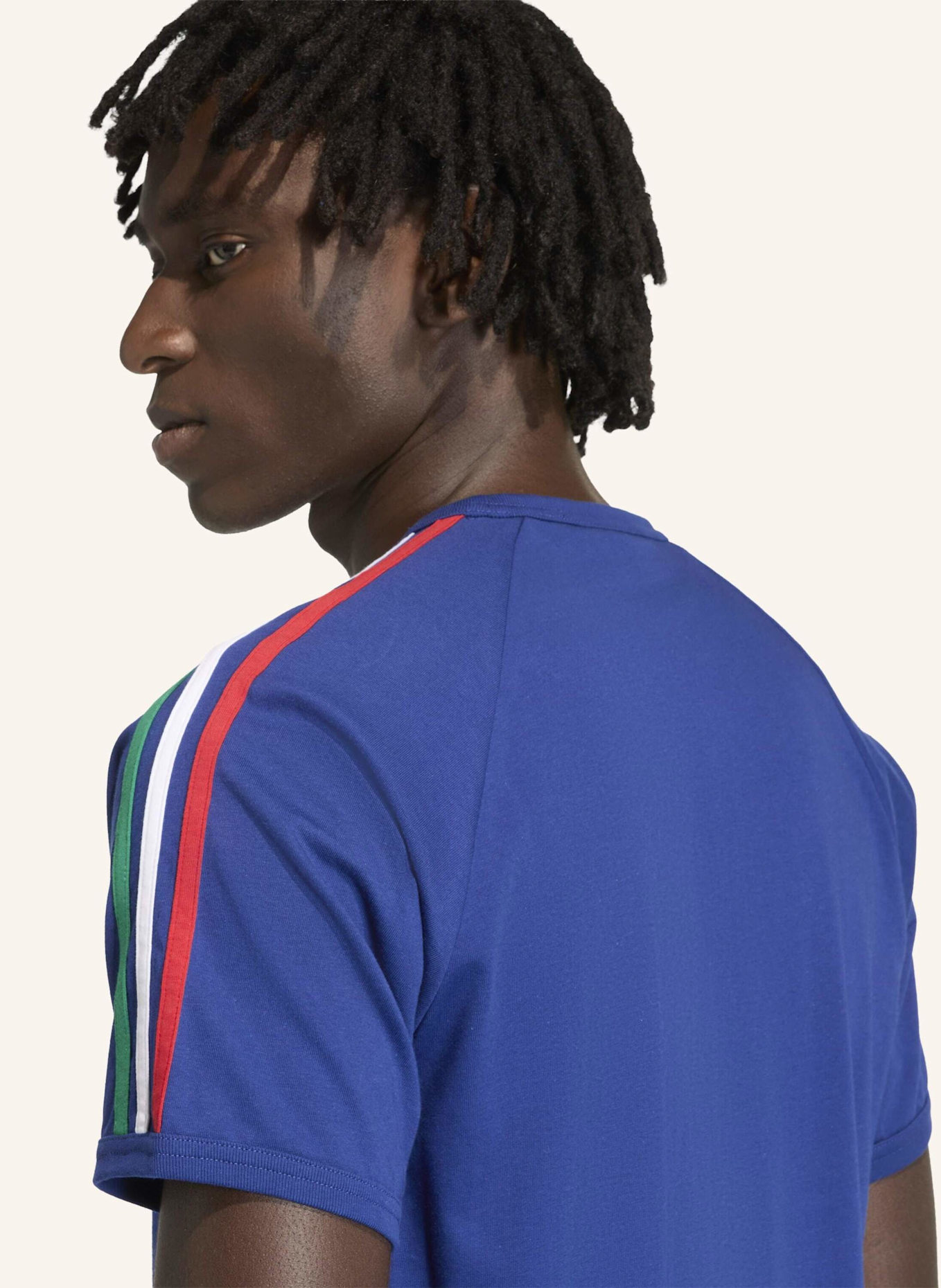 adidas Originals T-Shirt 3-STREIFEN: BLAU/ GRÜN/ WEISS