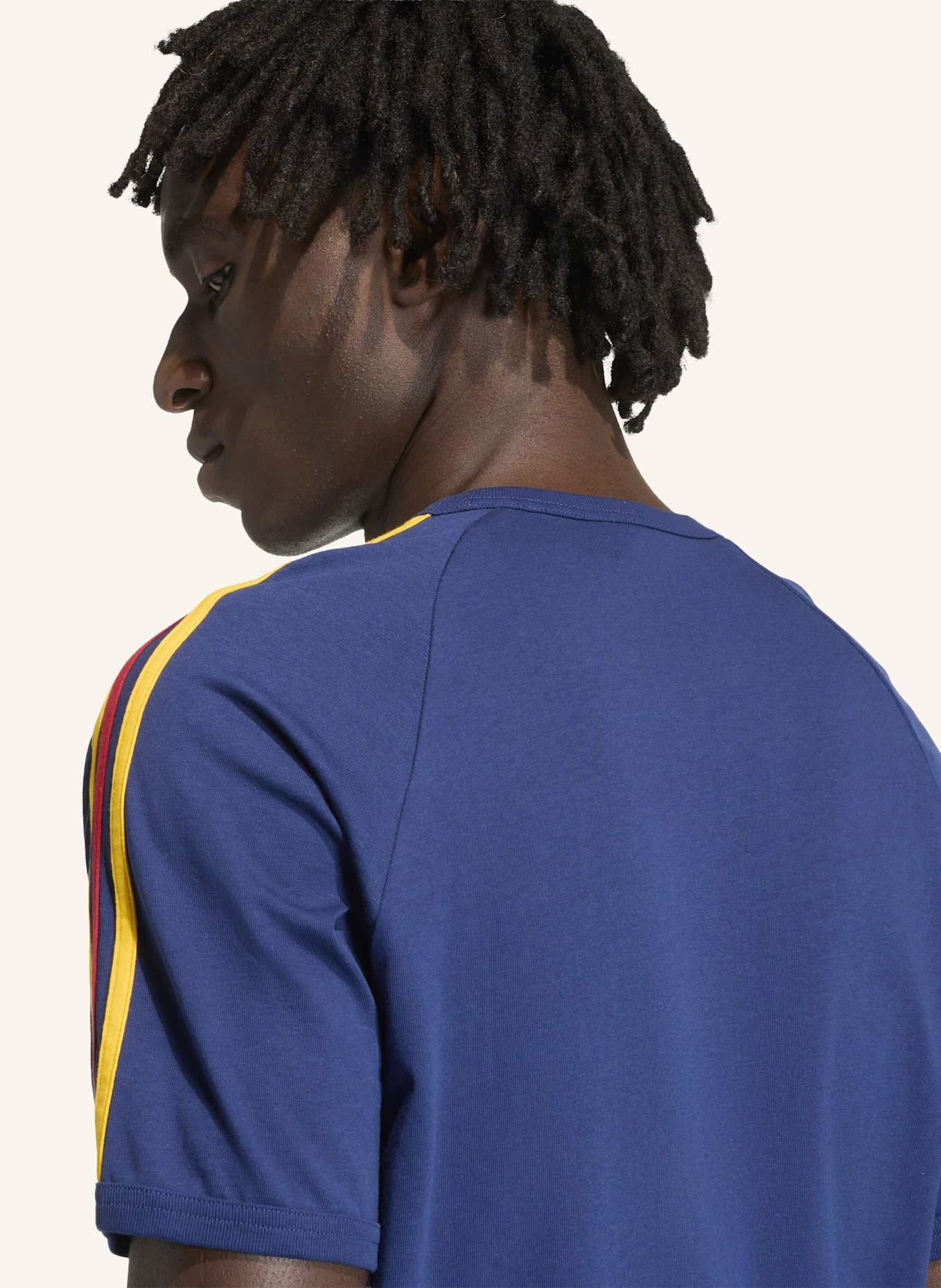 adidas Originals T-Shirt 3-STREIFEN: BLAU/ GELB