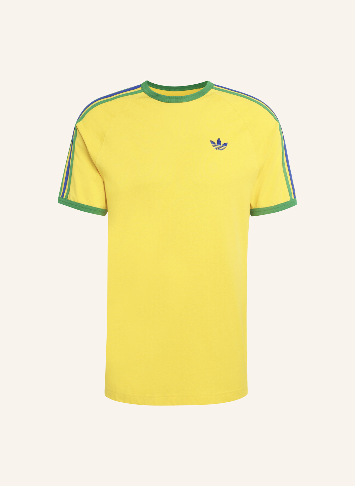 adidas Originals T-Shirt 3-STREIFEN: GELB/ GRÜN/ BLAU