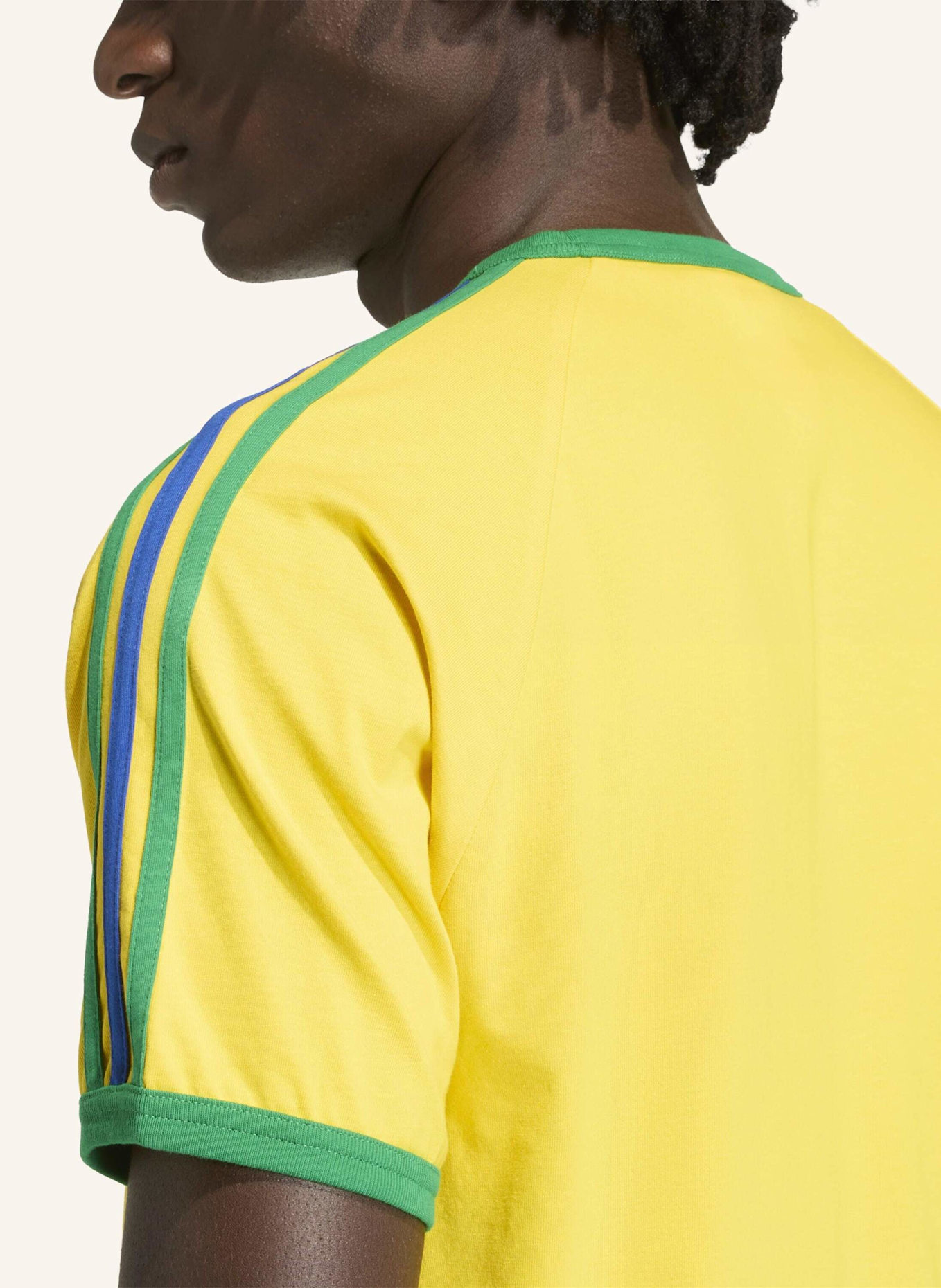 adidas Originals T-Shirt 3-STREIFEN: GELB/ GRÜN/ BLAU