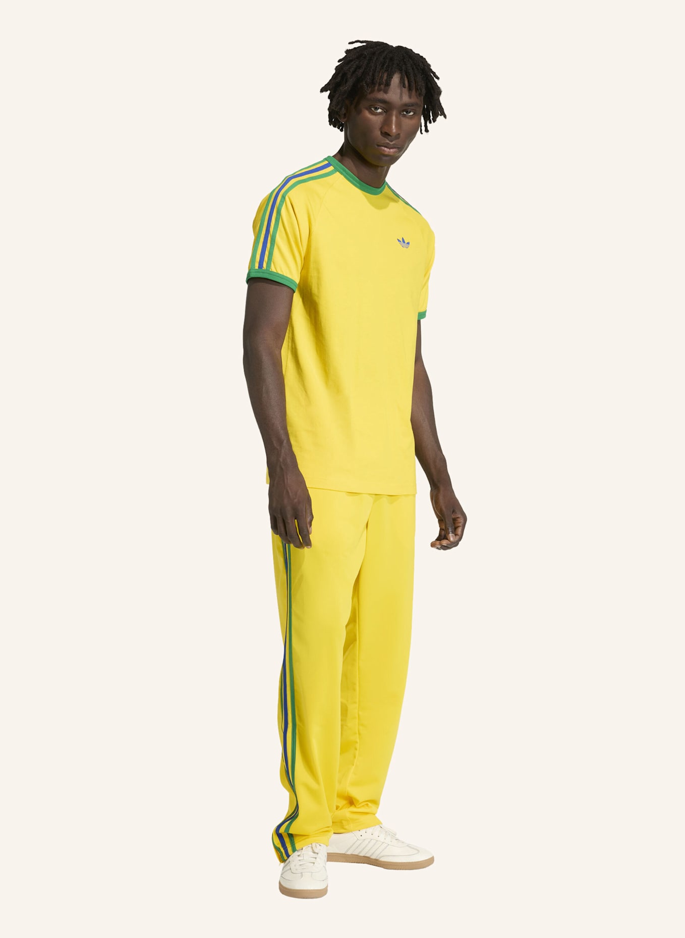 adidas Originals T-Shirt 3-STREIFEN: GELB/ GRÜN/ BLAU