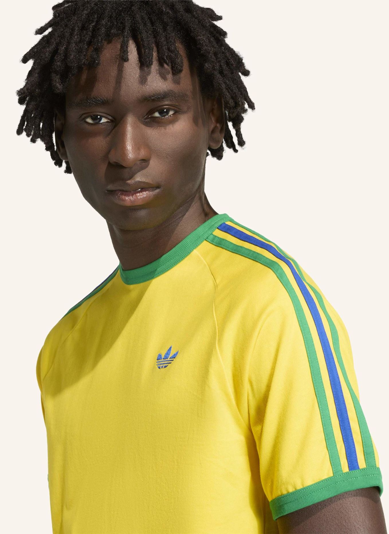 adidas Originals T-Shirt 3-STREIFEN: GELB/ GRÜN/ BLAU