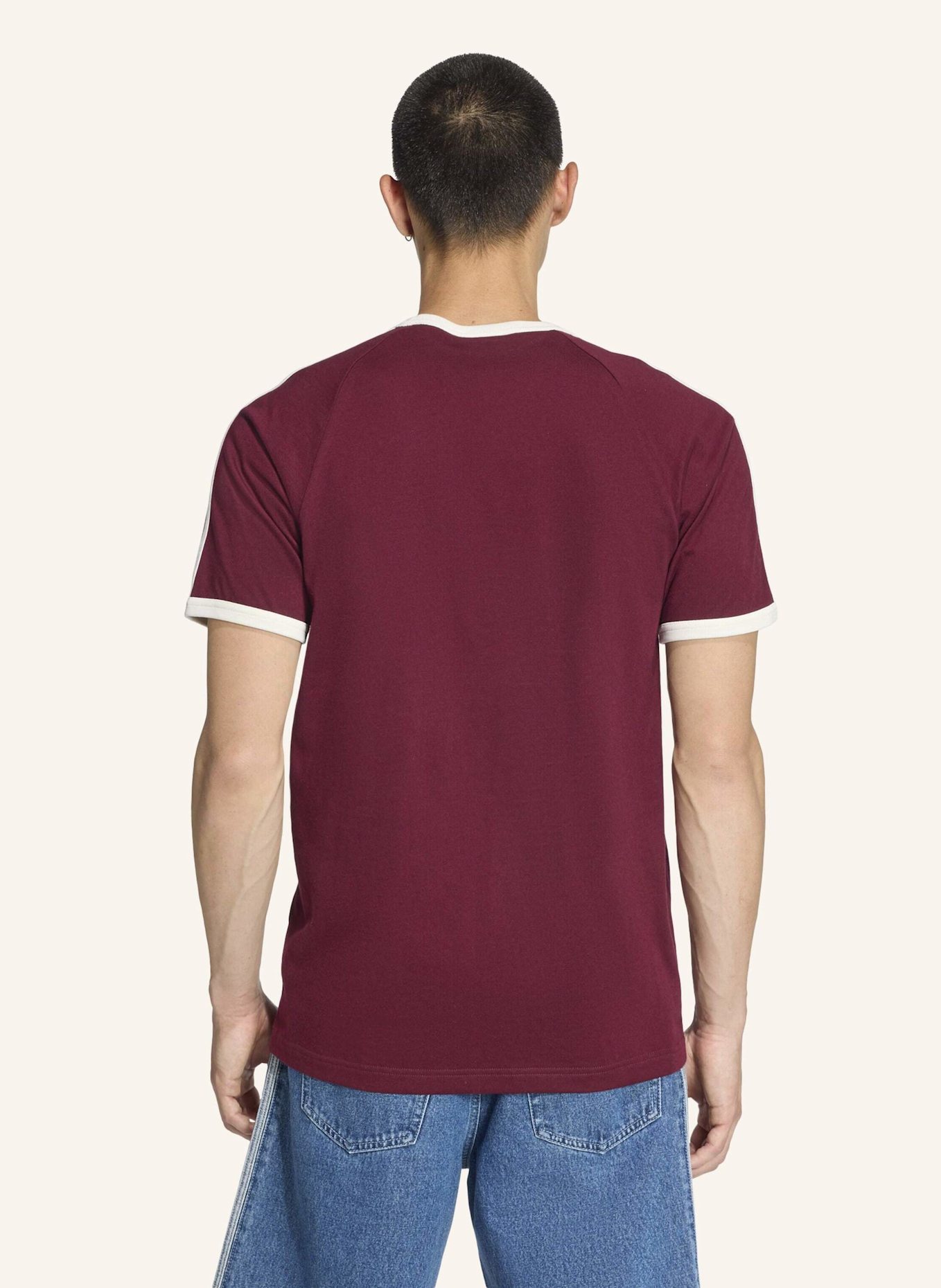 adidas Originals T-Shirt 3-STREIFEN: ROT/ WEISS