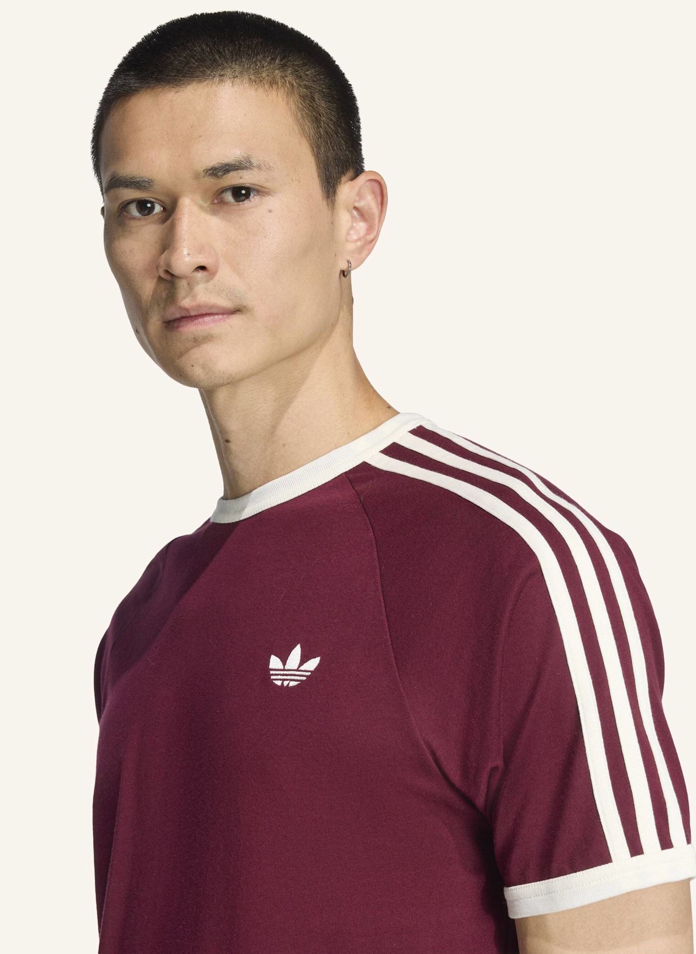 adidas Originals T-Shirt 3-STREIFEN: ROT/ WEISS