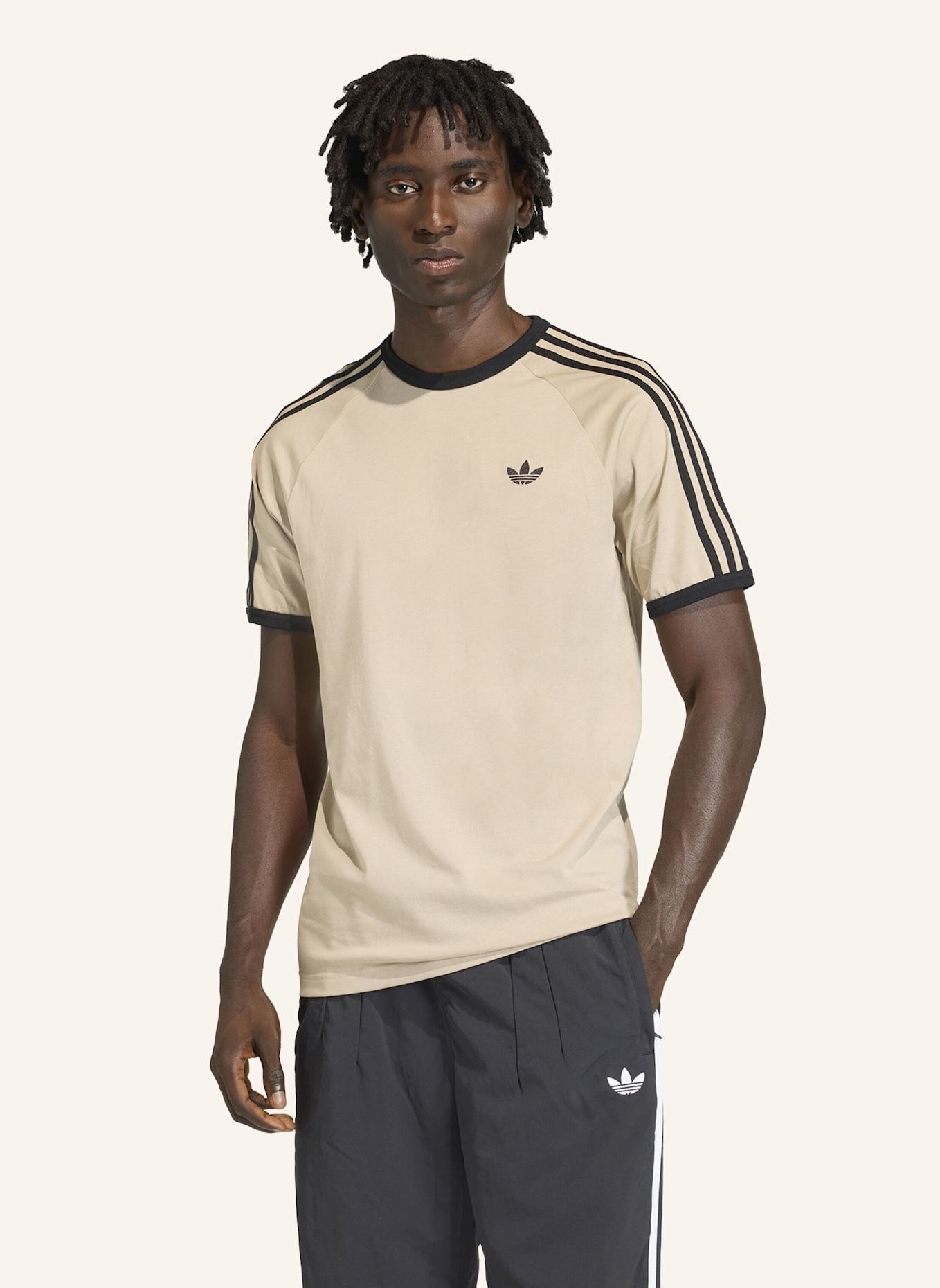 adidas Originals T-Shirt 3-STREIFEN: BEIGE