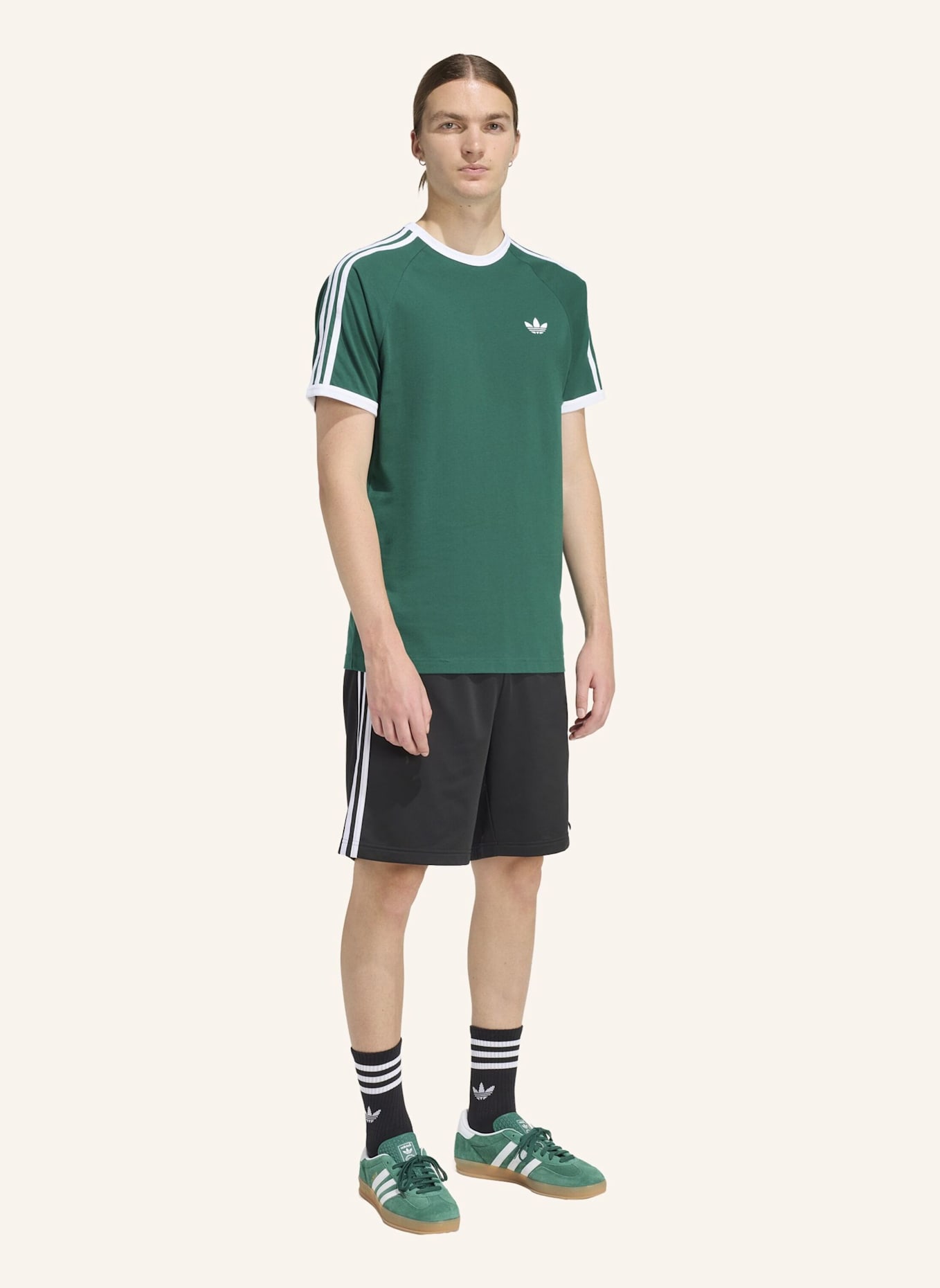 adidas Originals T-Shirt 3-STREIFEN: GRÜN