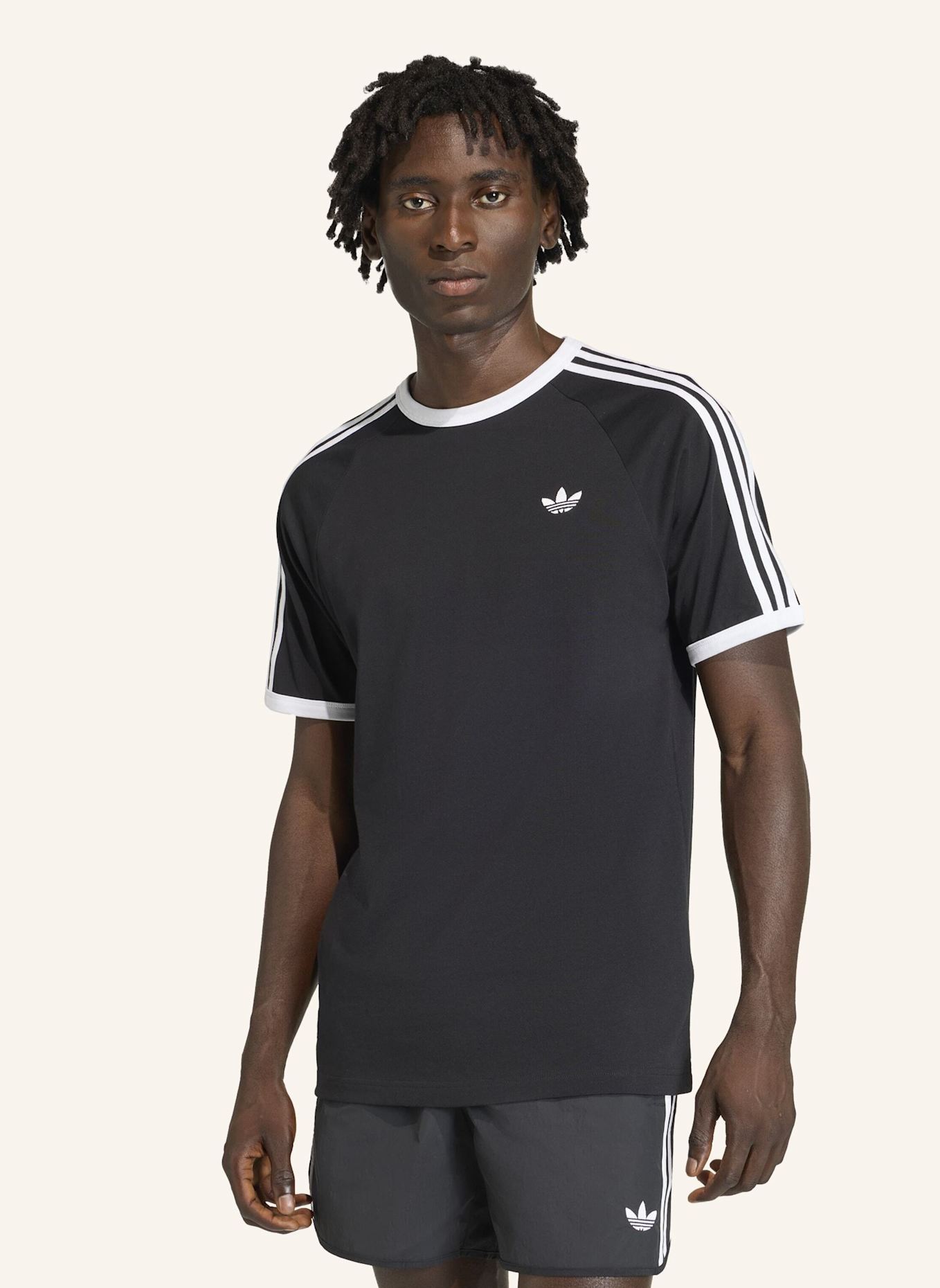 adidas Originals T-Shirt 3-STREIFEN: SCHWARZ