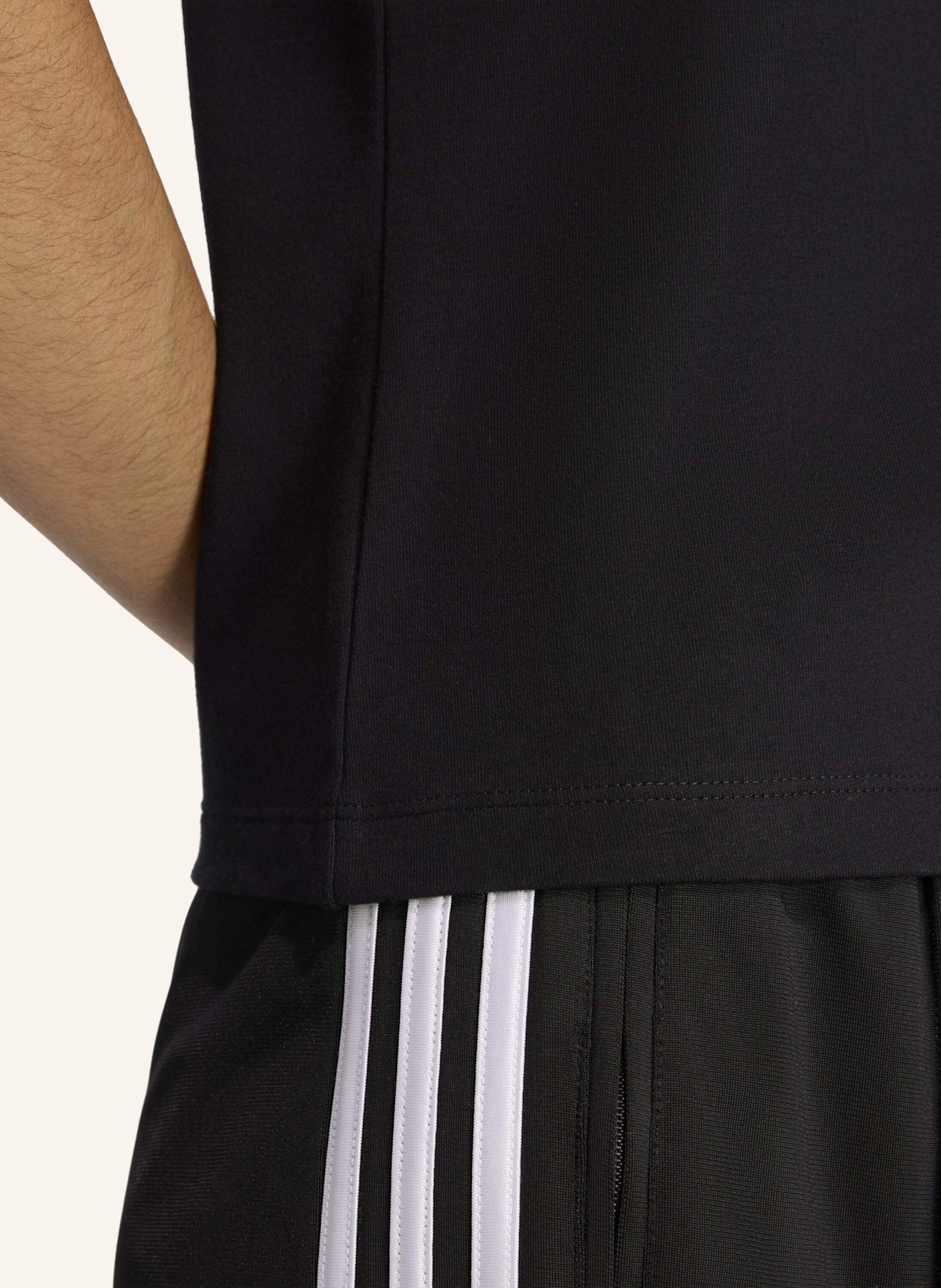adidas Originals T-Shirt 3 STRIPES: SCHWARZ/ WEISS