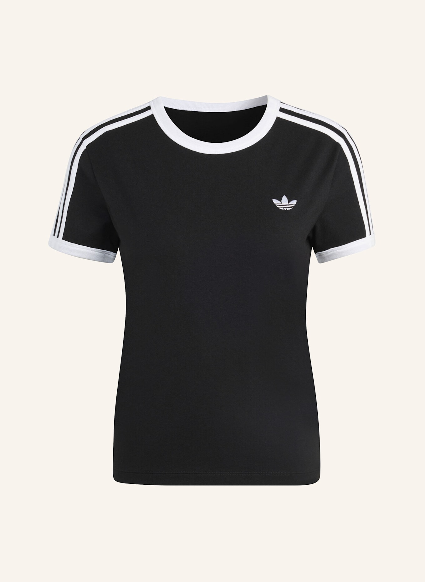 adidas Originals T-Shirt 3 STRIPES: SCHWARZ/ WEISS