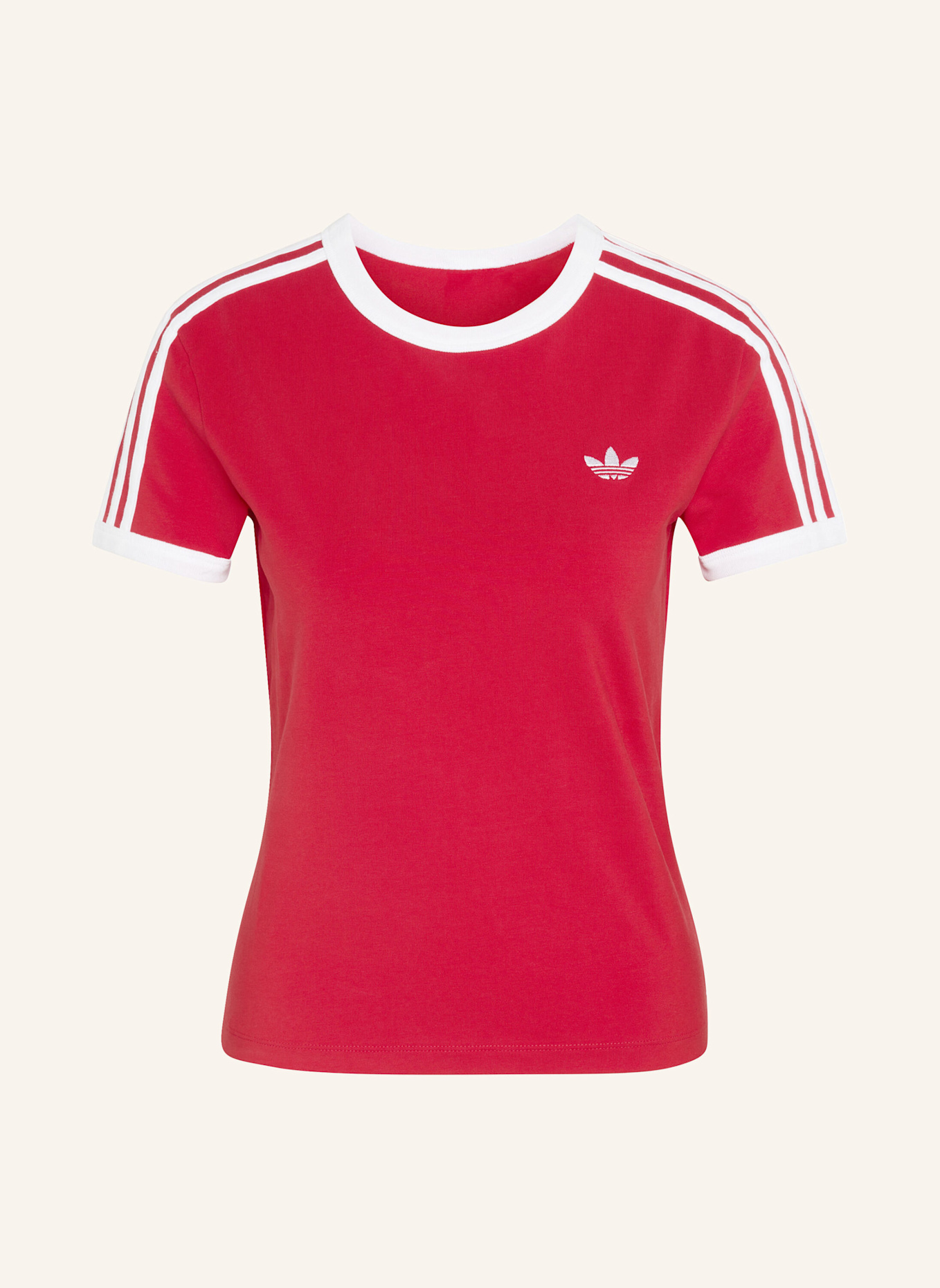 adidas Originals T-Shirt 3 STRIPES: ROT/ WEISS