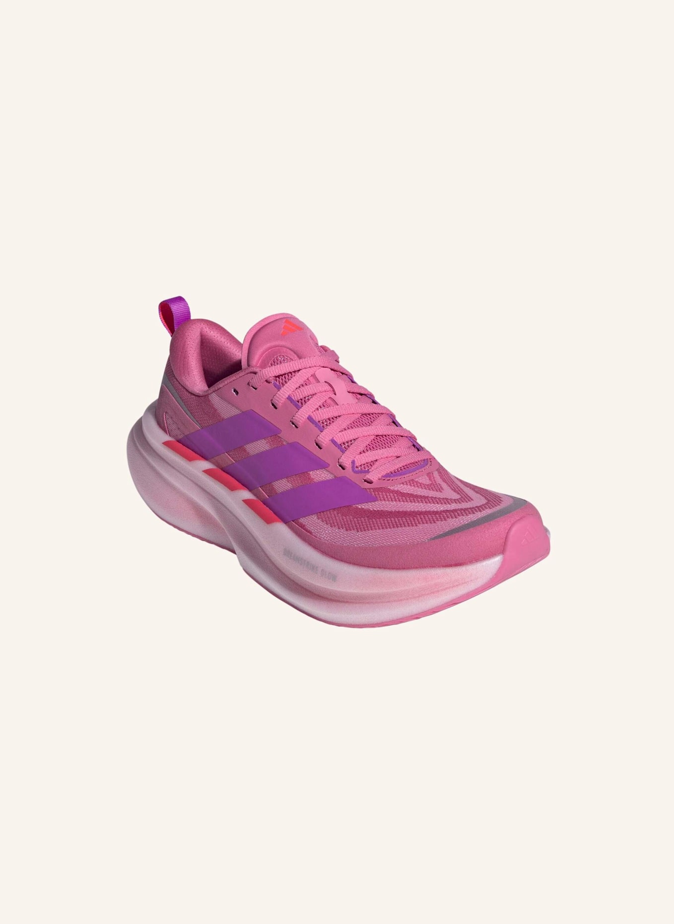 adidas SUPERNOVA GLIDE LAUFSCHUH DAMEN: ROSA/ LILA/ ROT