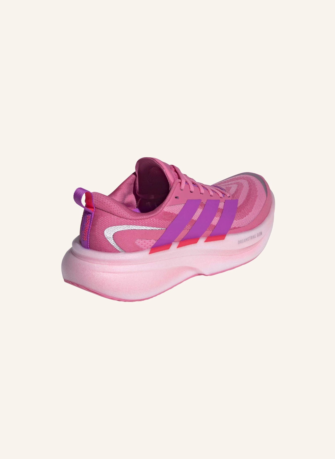 adidas SUPERNOVA GLIDE LAUFSCHUH DAMEN: ROSA/ LILA/ ROT