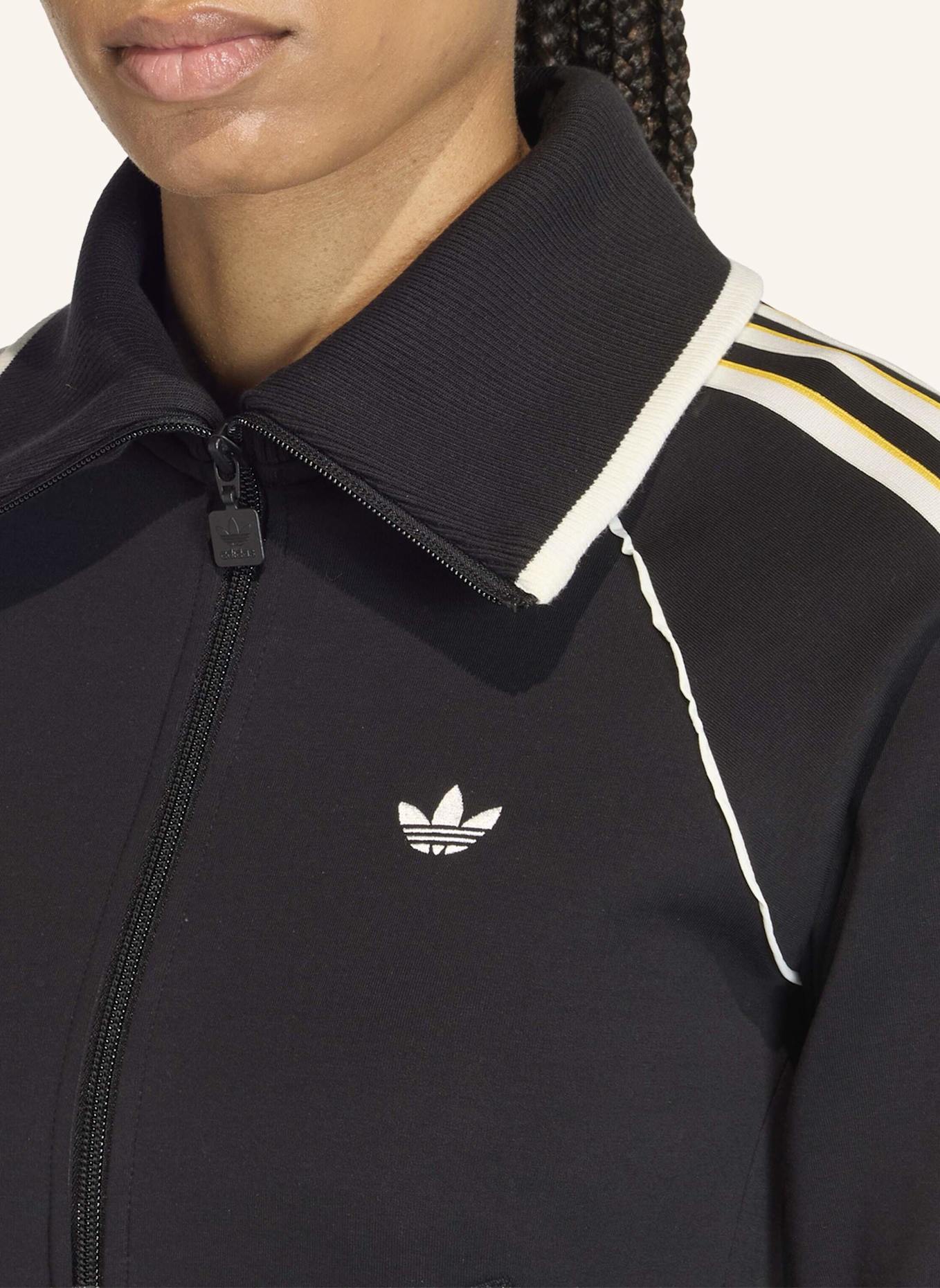 adidas Originals SCHMAL GESCHNITTENES FIREBIRD TRACK TOP: SCHWARZ