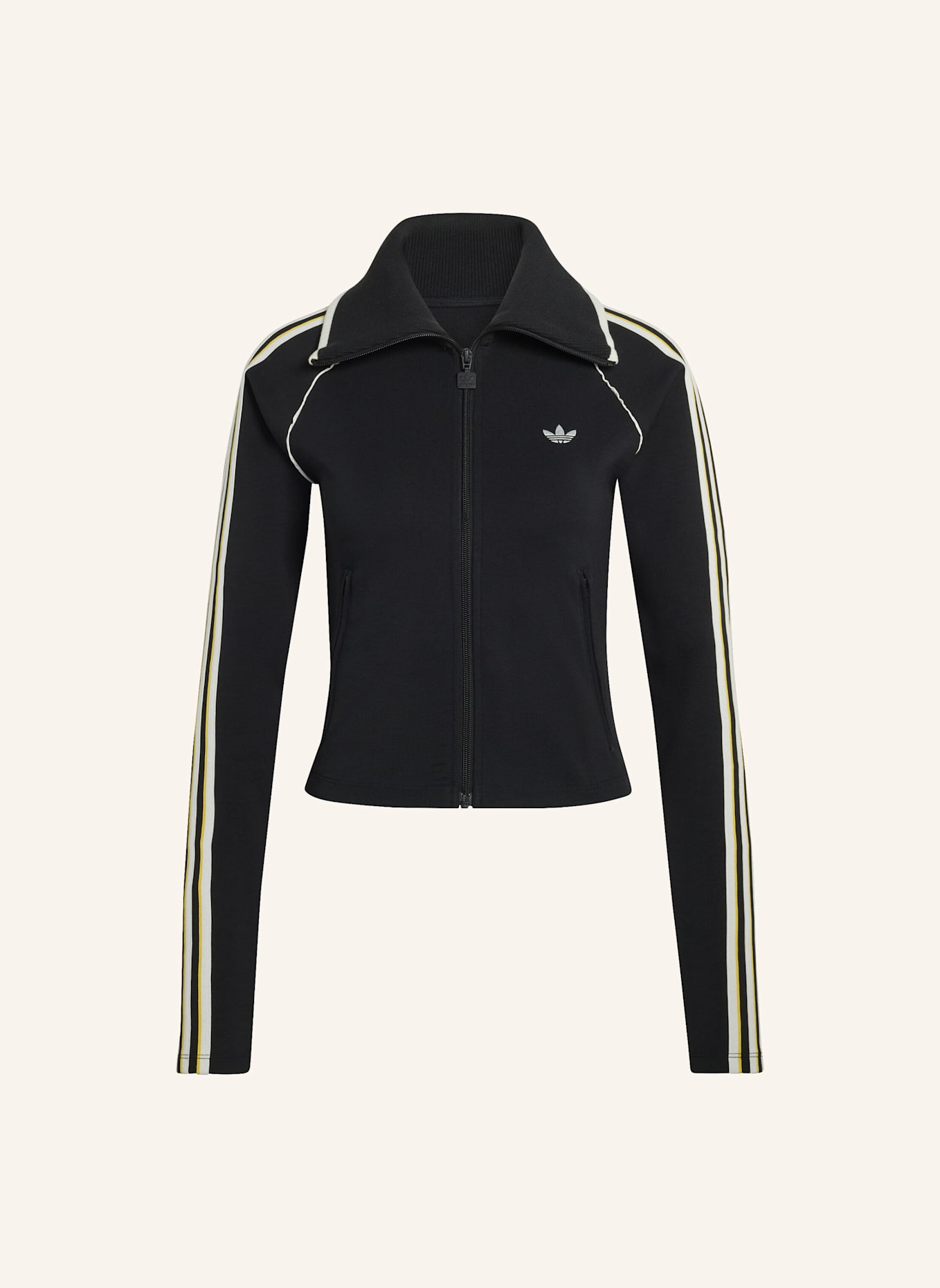 adidas Originals SCHMAL GESCHNITTENES FIREBIRD TRACK TOP: SCHWARZ