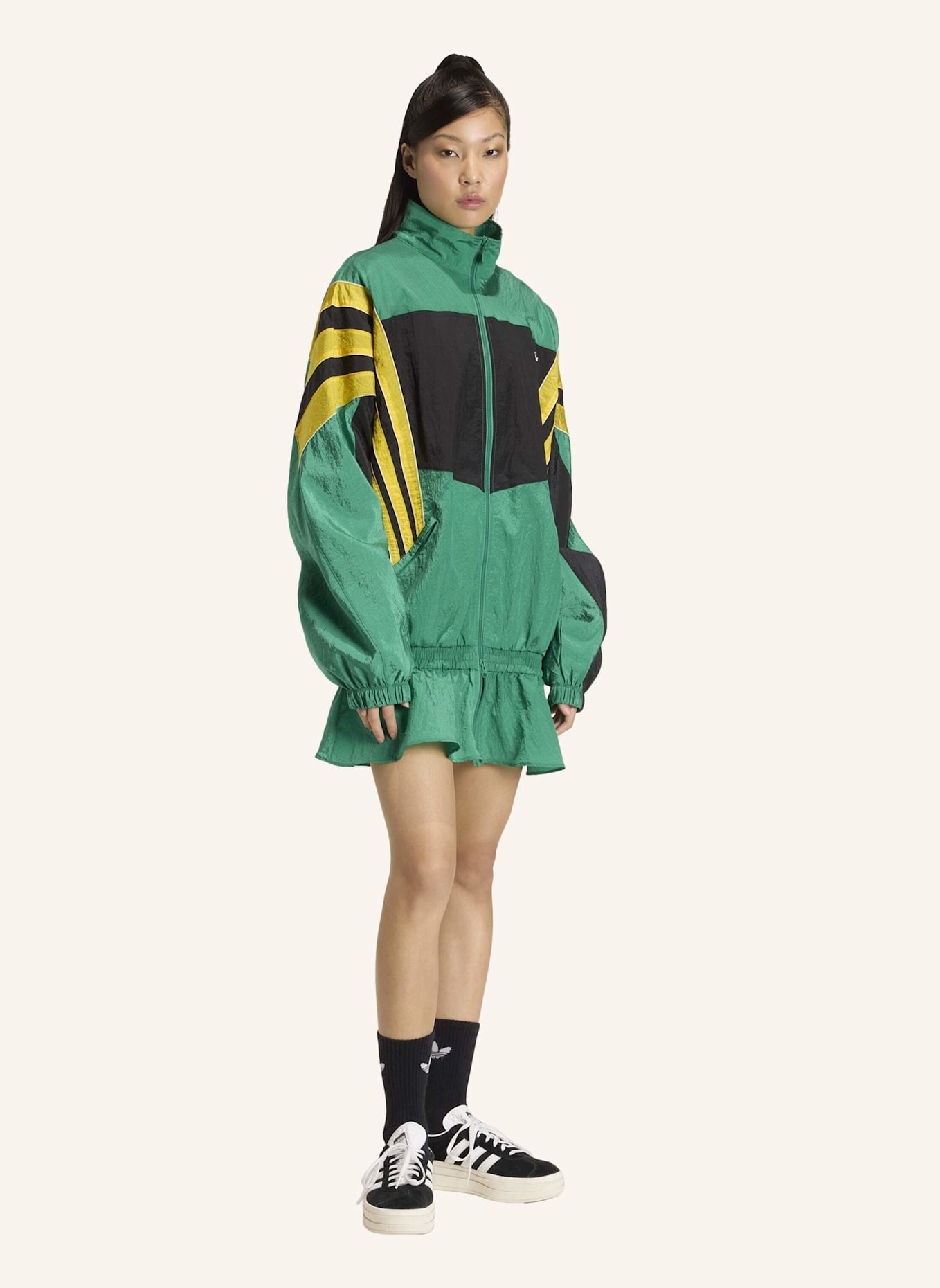 adidas Originals SANTIAGO WOVEN TRACK TOP: GRÜN