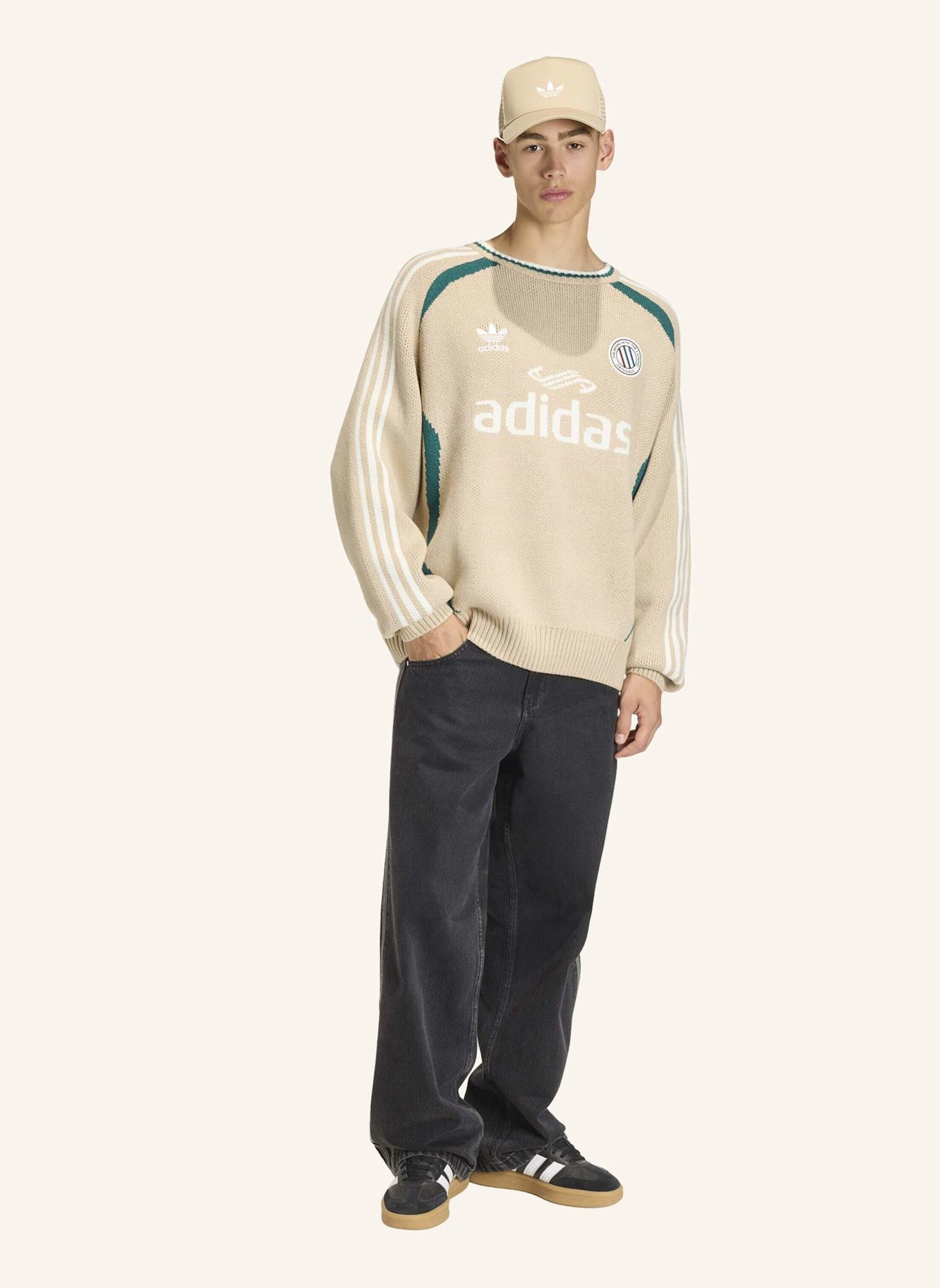 adidas Originals ADICOLOR BLOKECORE PULLOVER – GENDERNEUTRAL: BEIGE