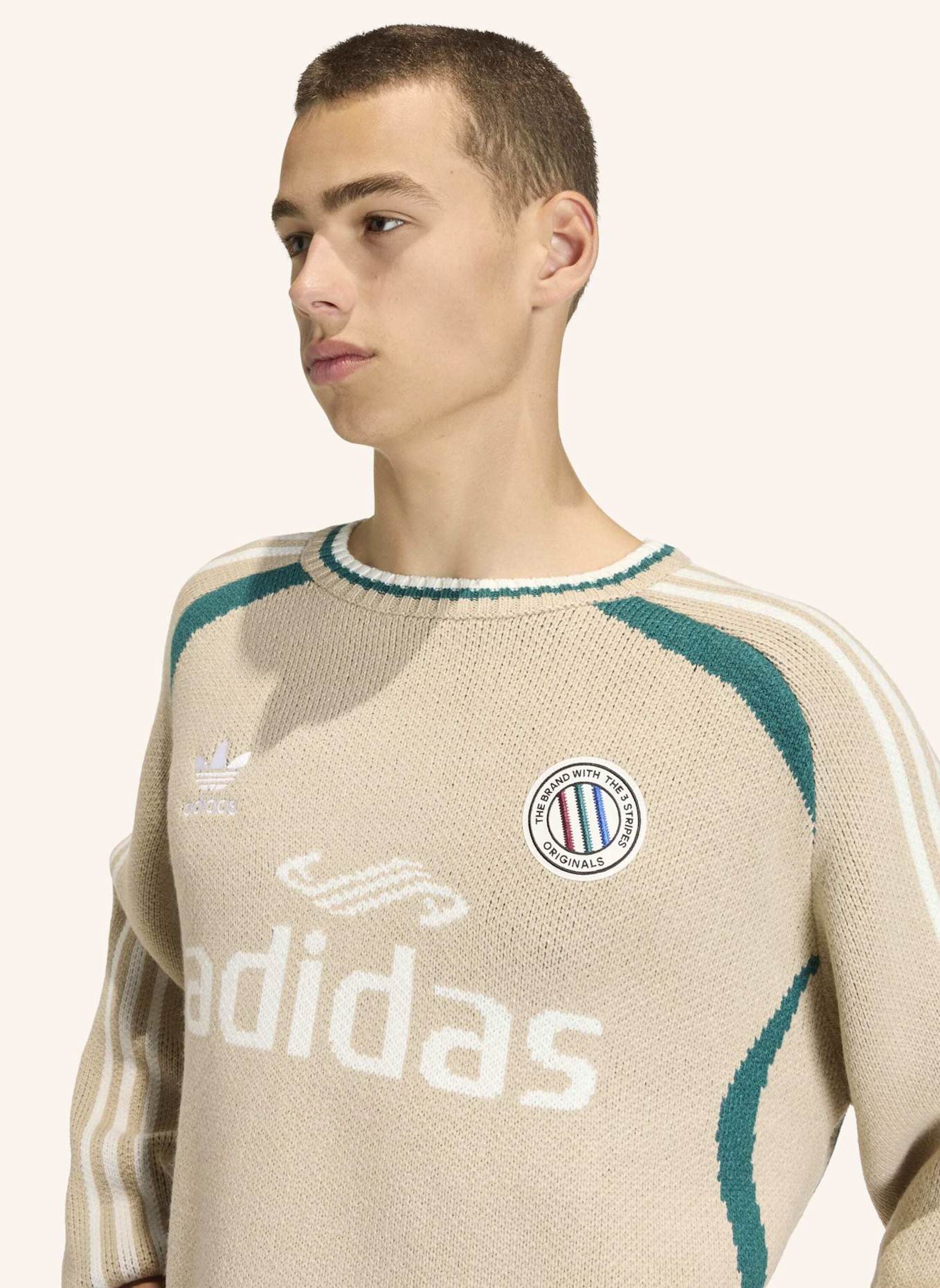 adidas Originals ADICOLOR BLOKECORE PULLOVER – GENDERNEUTRAL: BEIGE