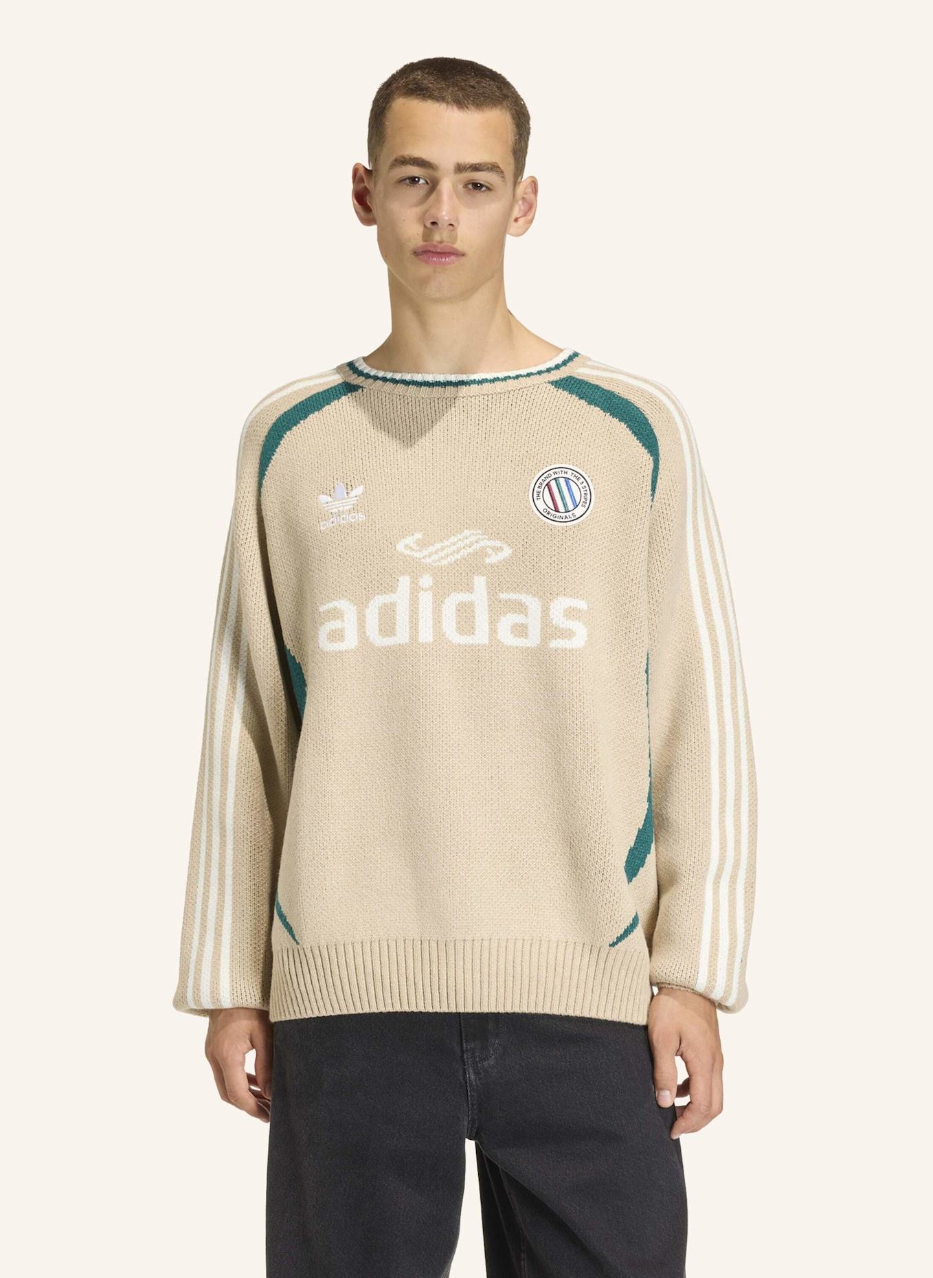 adidas Originals ADICOLOR BLOKECORE PULLOVER – GENDERNEUTRAL: BEIGE