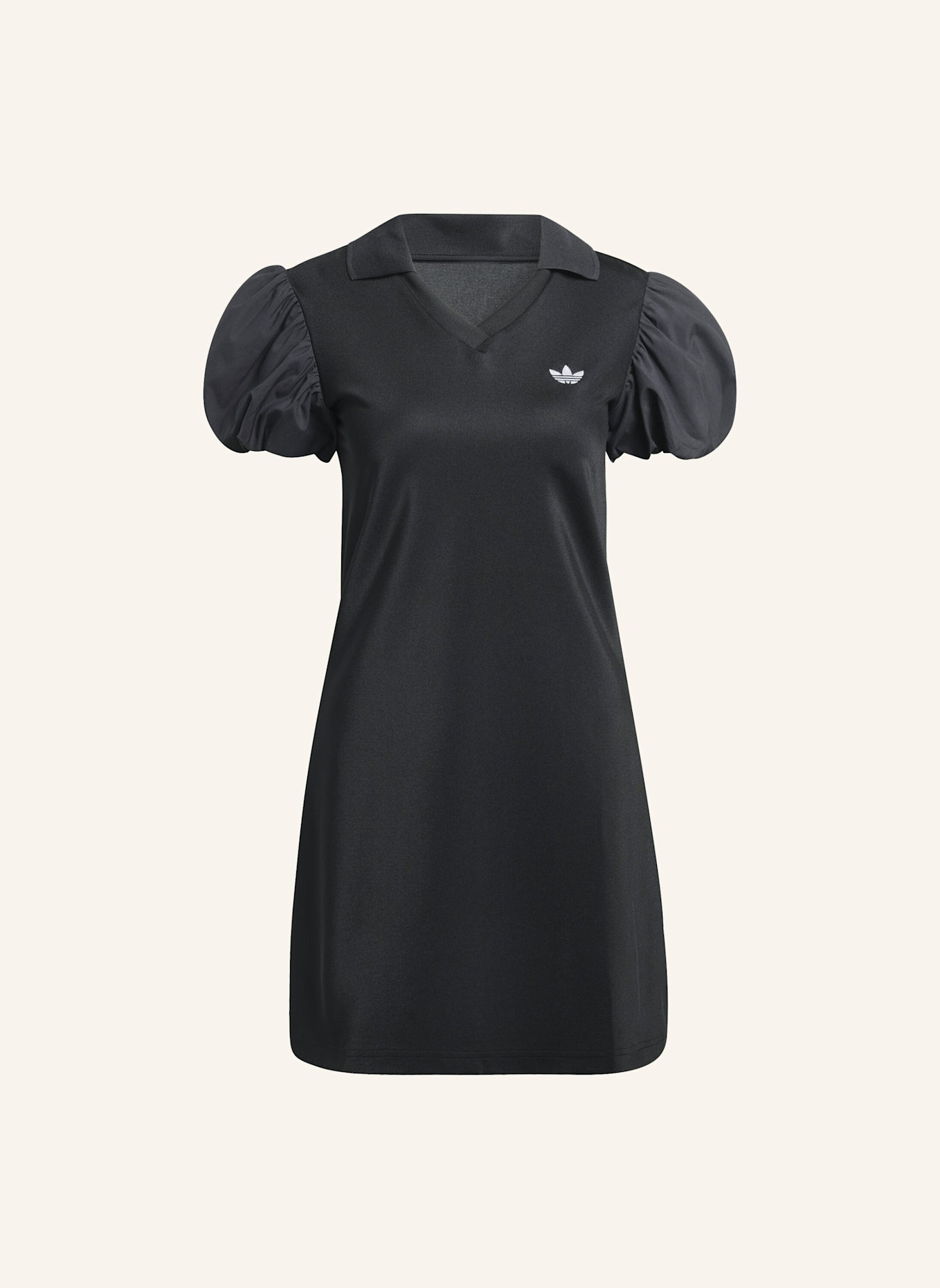 adidas Originals KLEID MIT BALLONÄRMELN: SCHWARZ