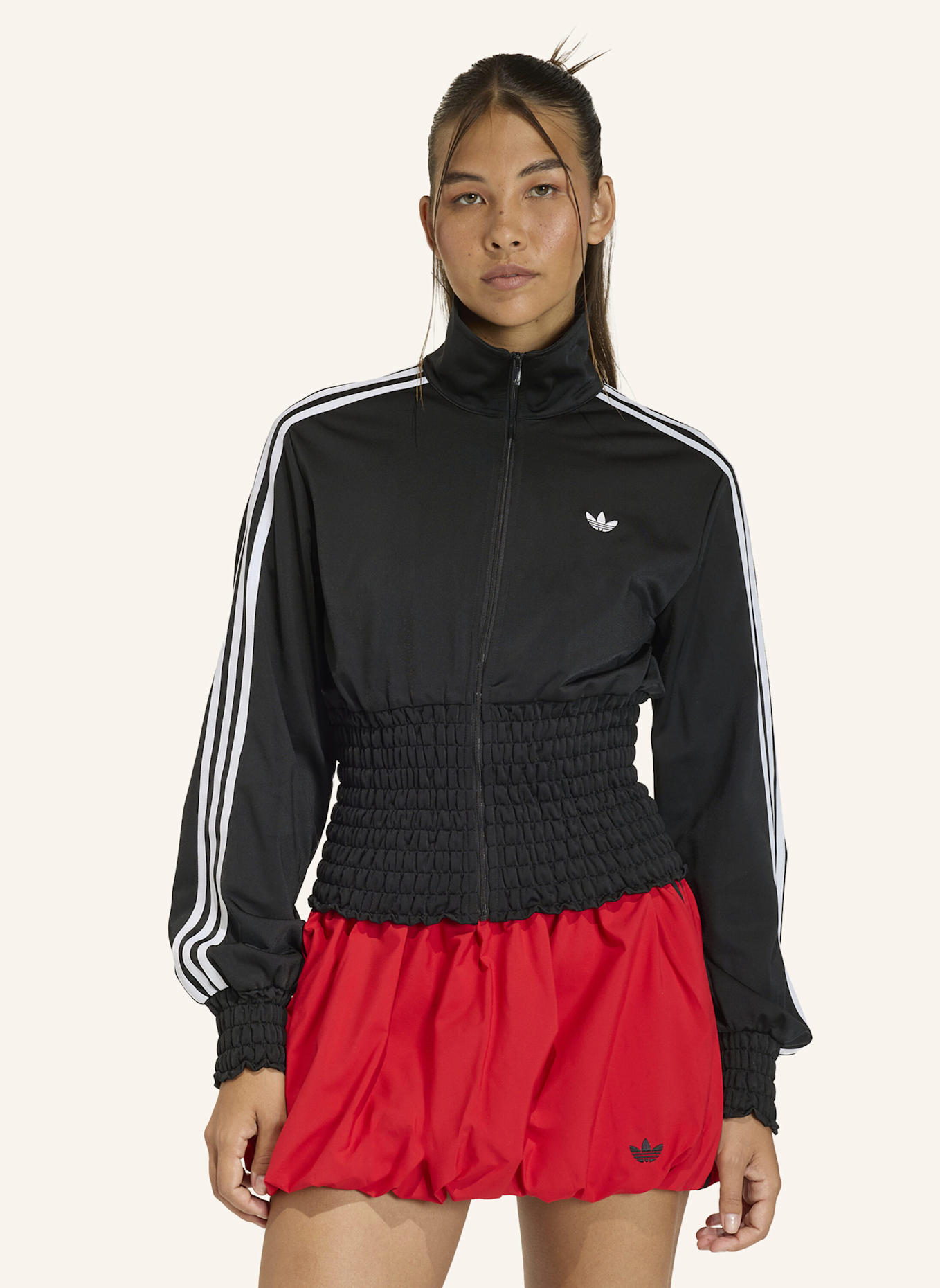 adidas Originals GESMOKTES FIREBIRD TRACK TOP: SCHWARZ
