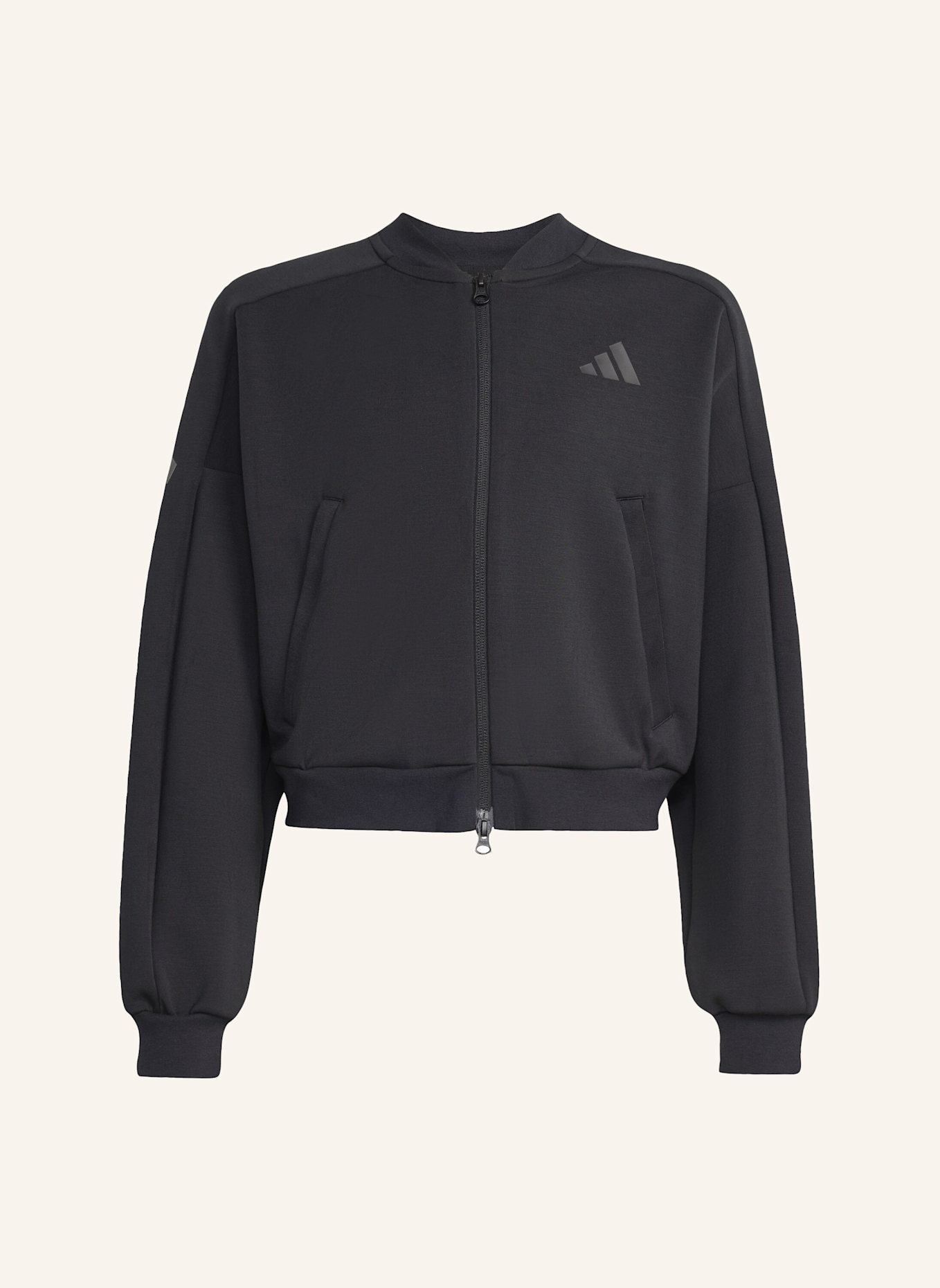 adidas FUTURE ICONS 3-STREIFEN HOODIE MIT DURCHGEHENDEM REISSVERSCHLUSS: SCHWARZ