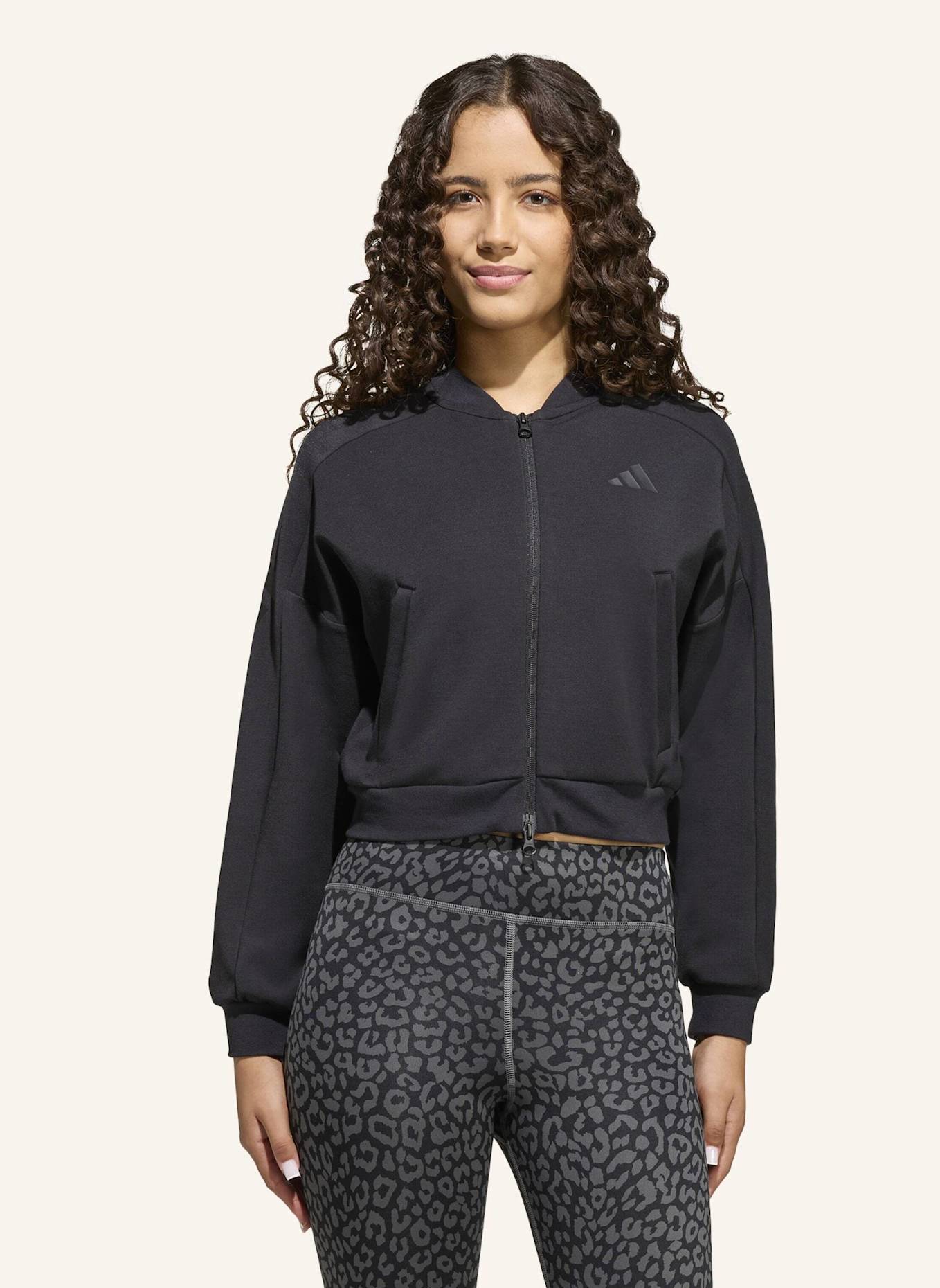 adidas FUTURE ICONS 3-STREIFEN HOODIE MIT DURCHGEHENDEM REISSVERSCHLUSS: SCHWARZ