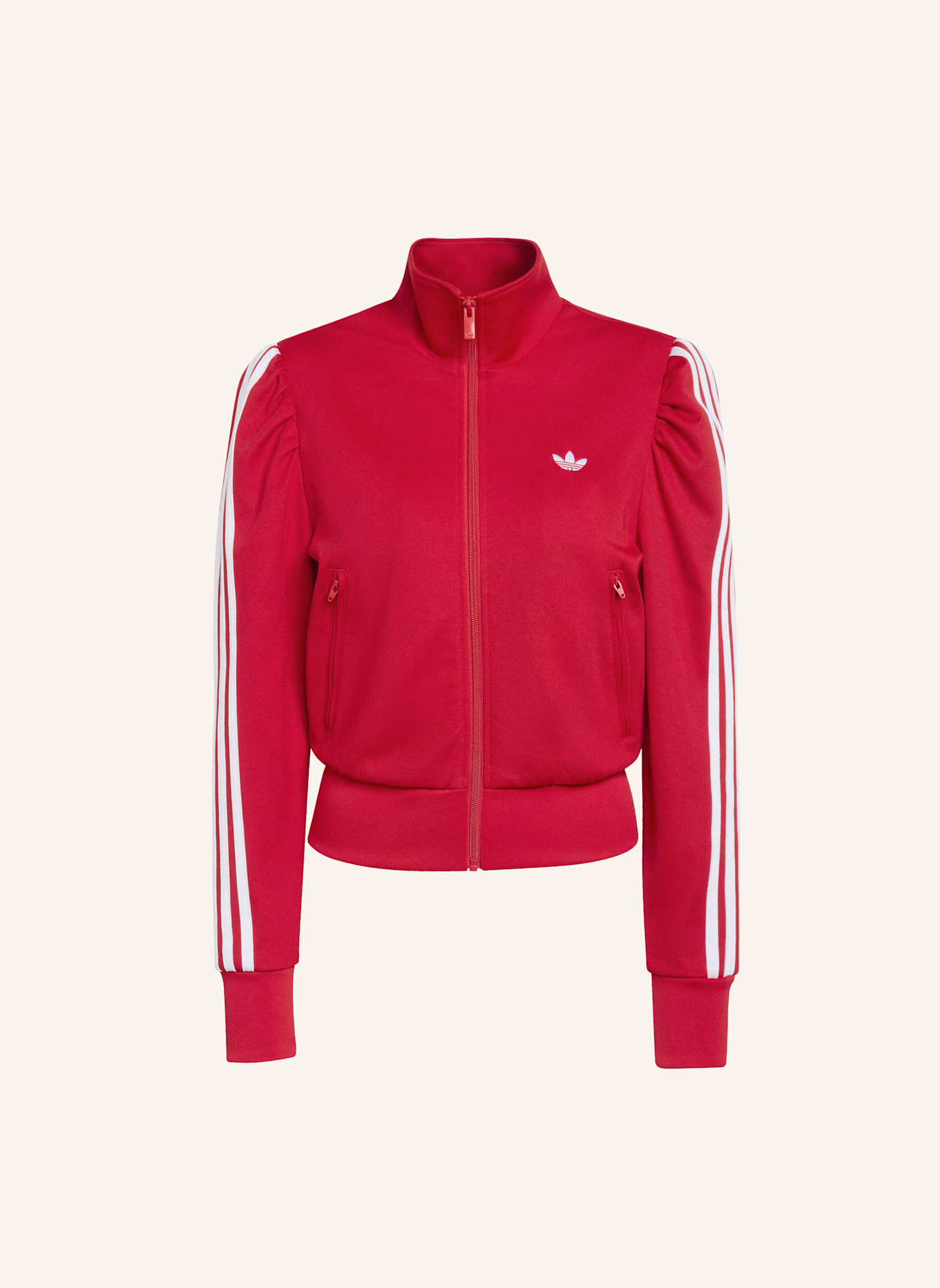 adidas Originals ADIDAS ORIGINALS ELEVATED SLEEVE FB TRACK TOP: ROT