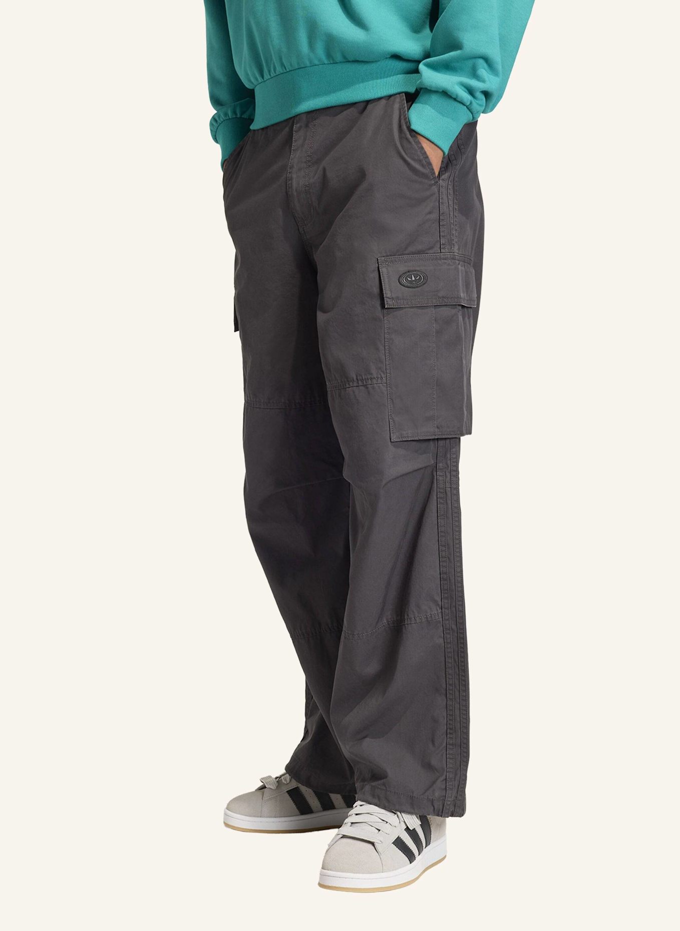 adidas Originals 90S ALTERNATIVE SPORT WASHED CARGOHOSE: GRAU