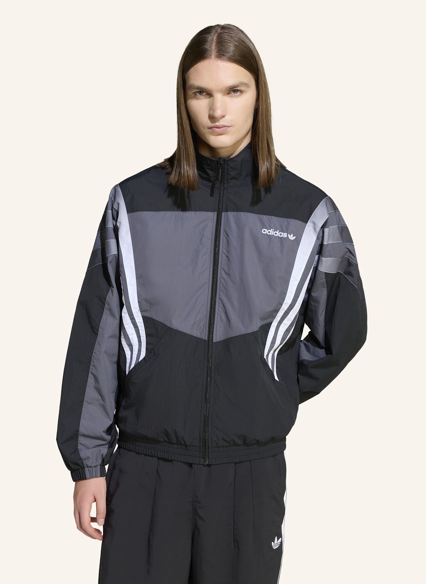 adidas Originals SANTIAGO TRACK TOP: SCHWARZ