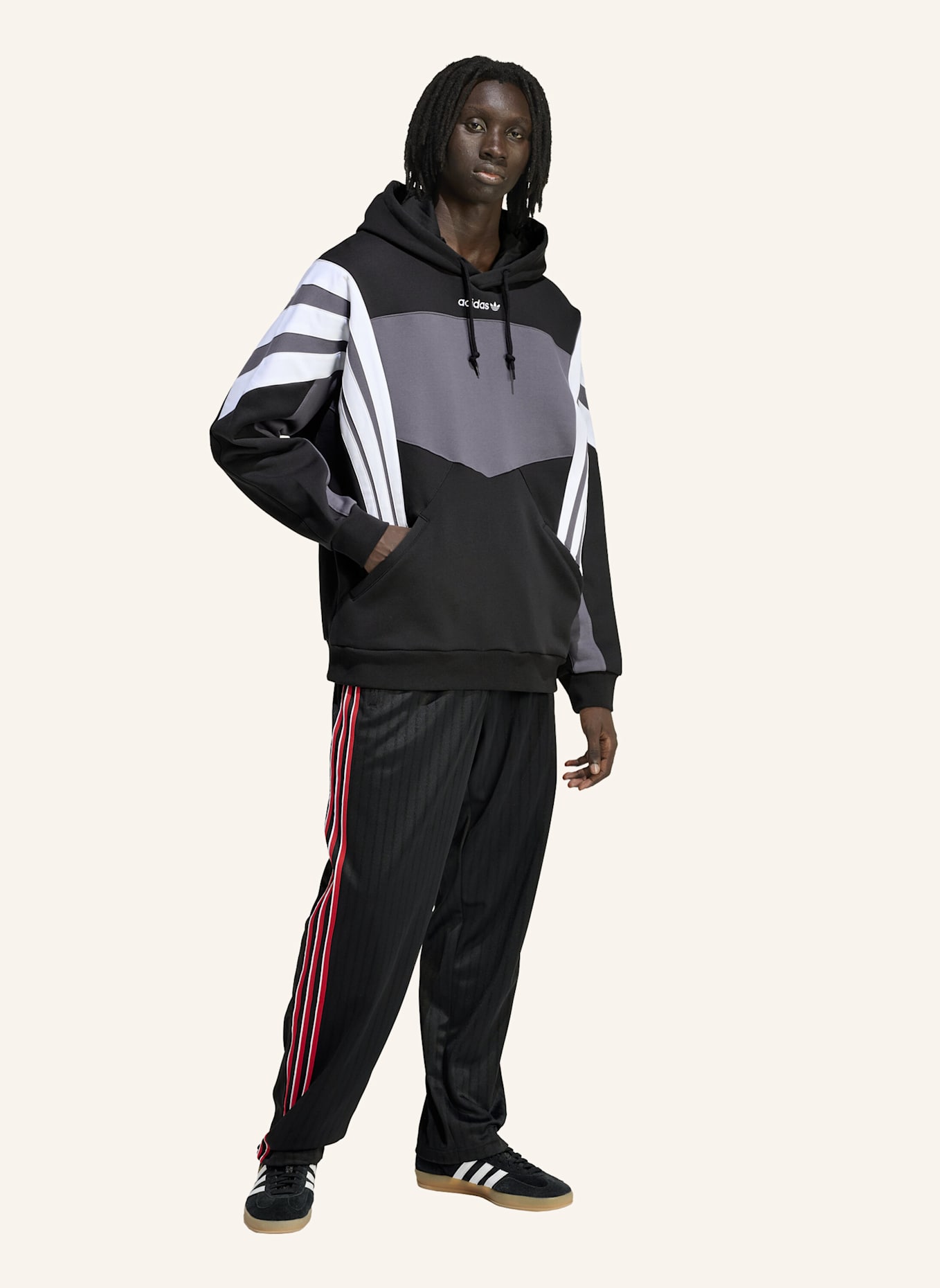 adidas Originals SANTIAGO HD HOODIE: SCHWARZ