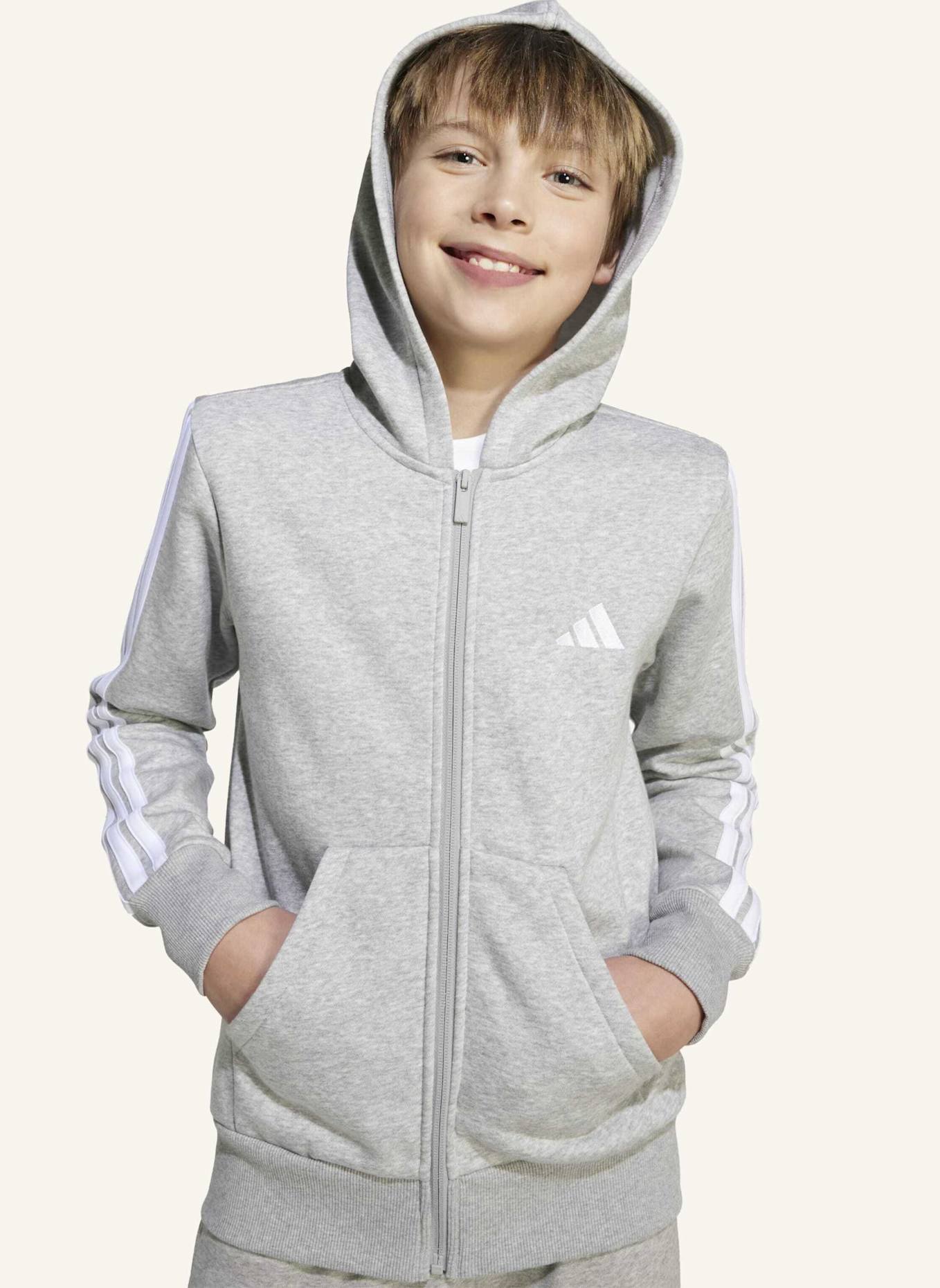 adidas Sweatjacke ESSENTIALS FULL ZIP: WEISS