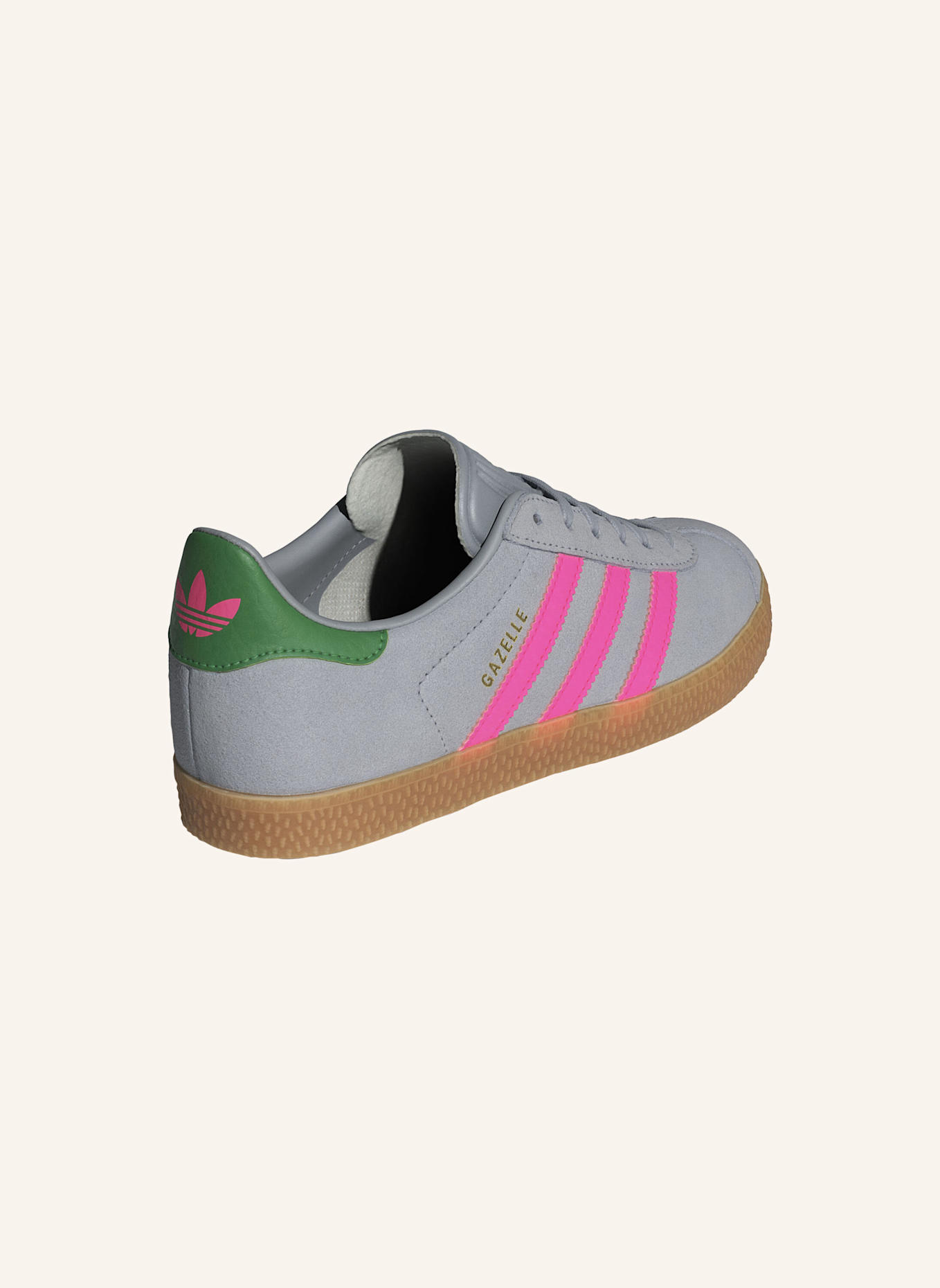 adidas Originals Sneaker GAZELLE: GRAU/ ROSA/ GRÜN