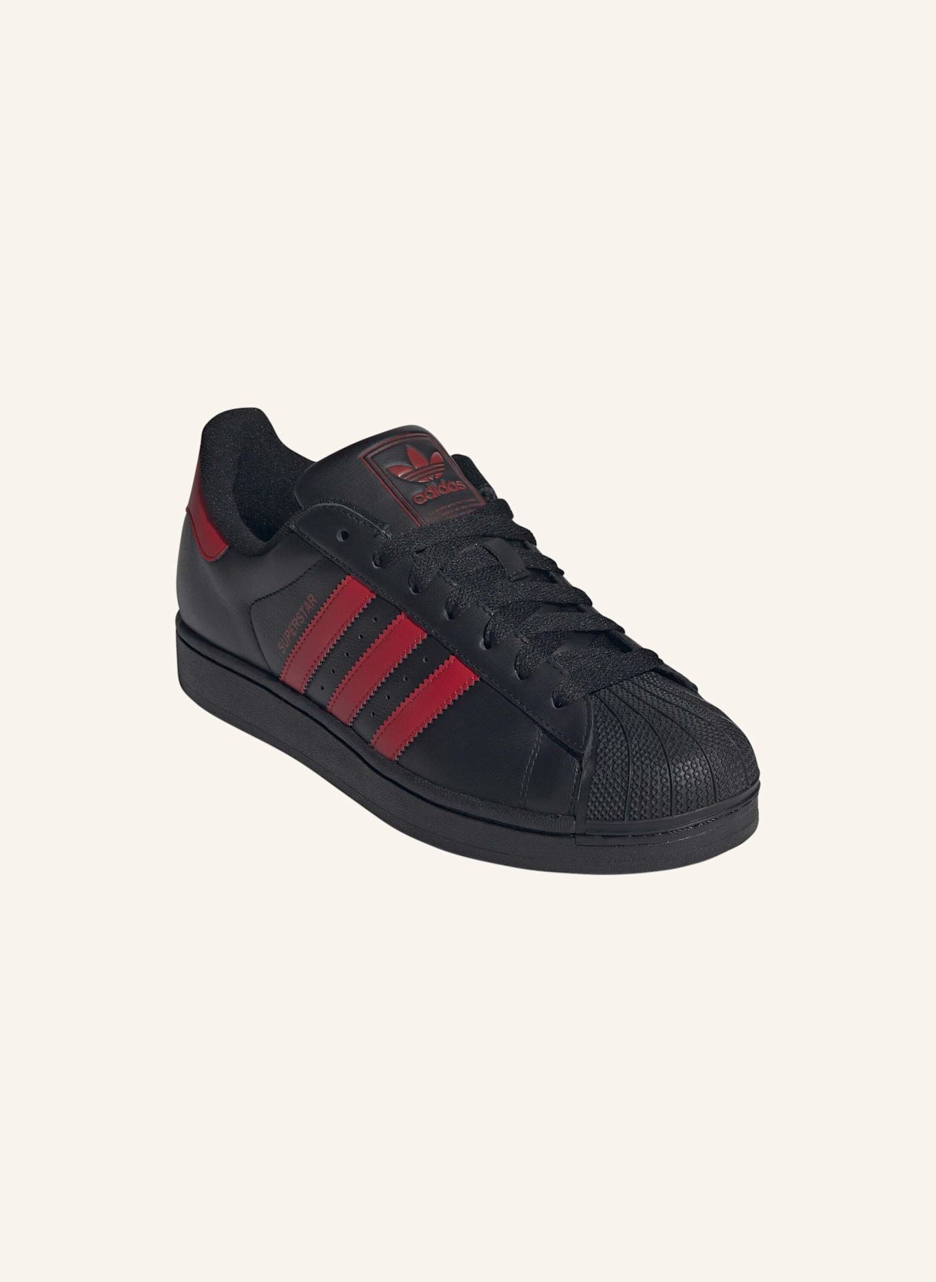 adidas Originals Sneaker SUPERSTAR II: SCHWARZ/ ROT